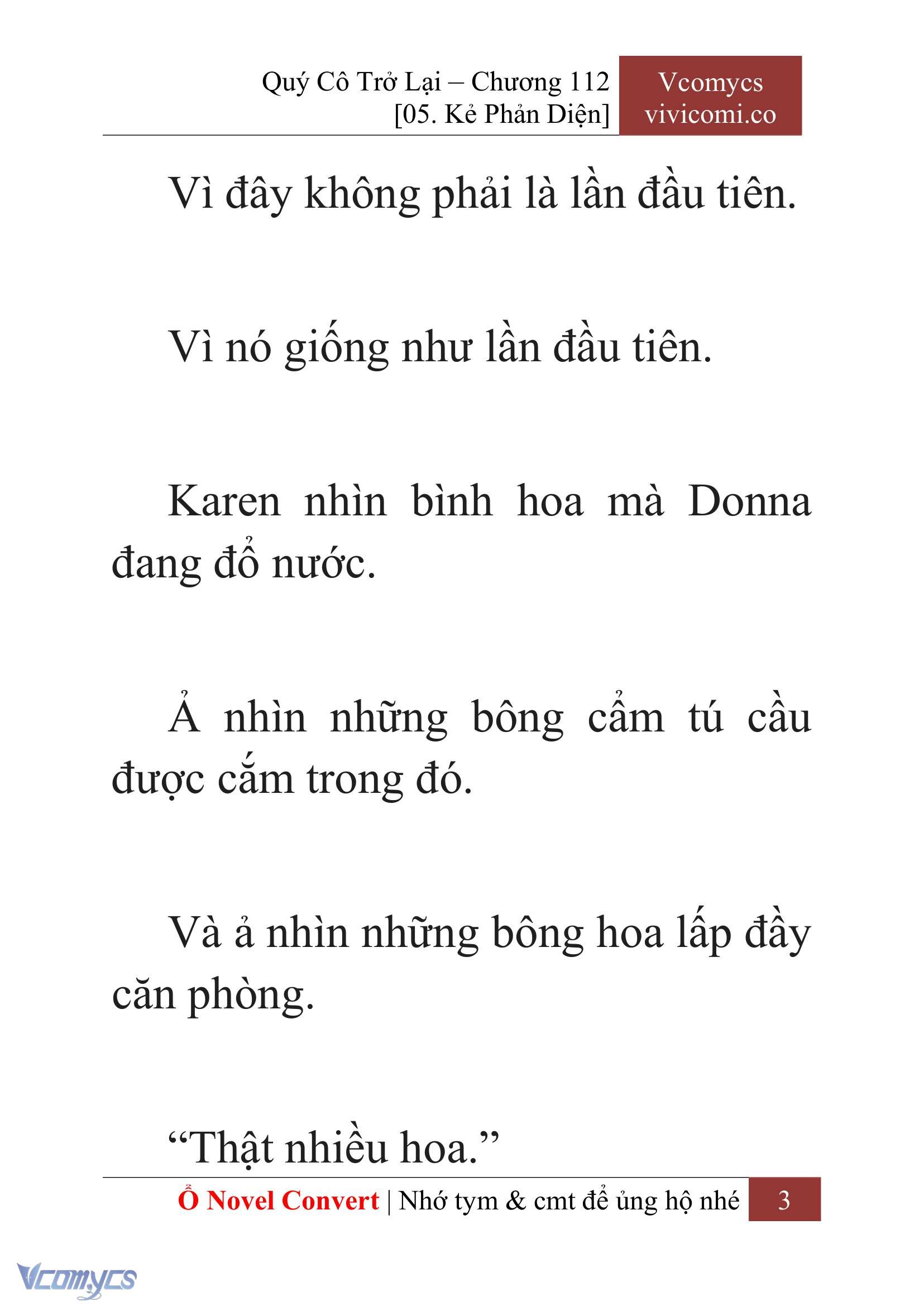 [Novel] Quý Cô Trở Lại Chapter 112 - Trang 6