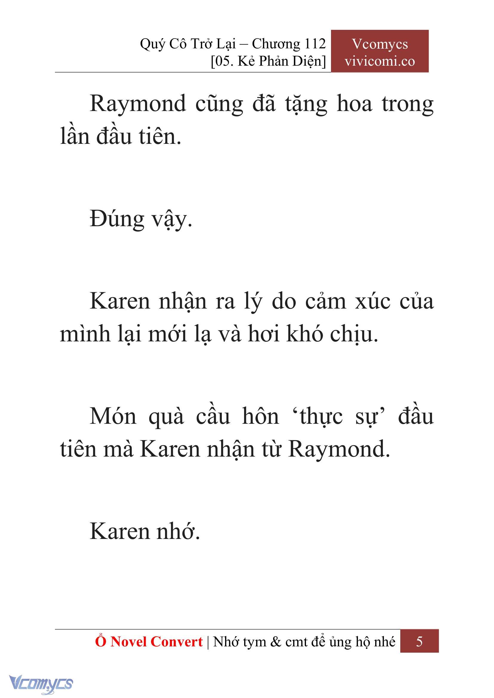 [Novel] Quý Cô Trở Lại Chapter 112 - Trang 8