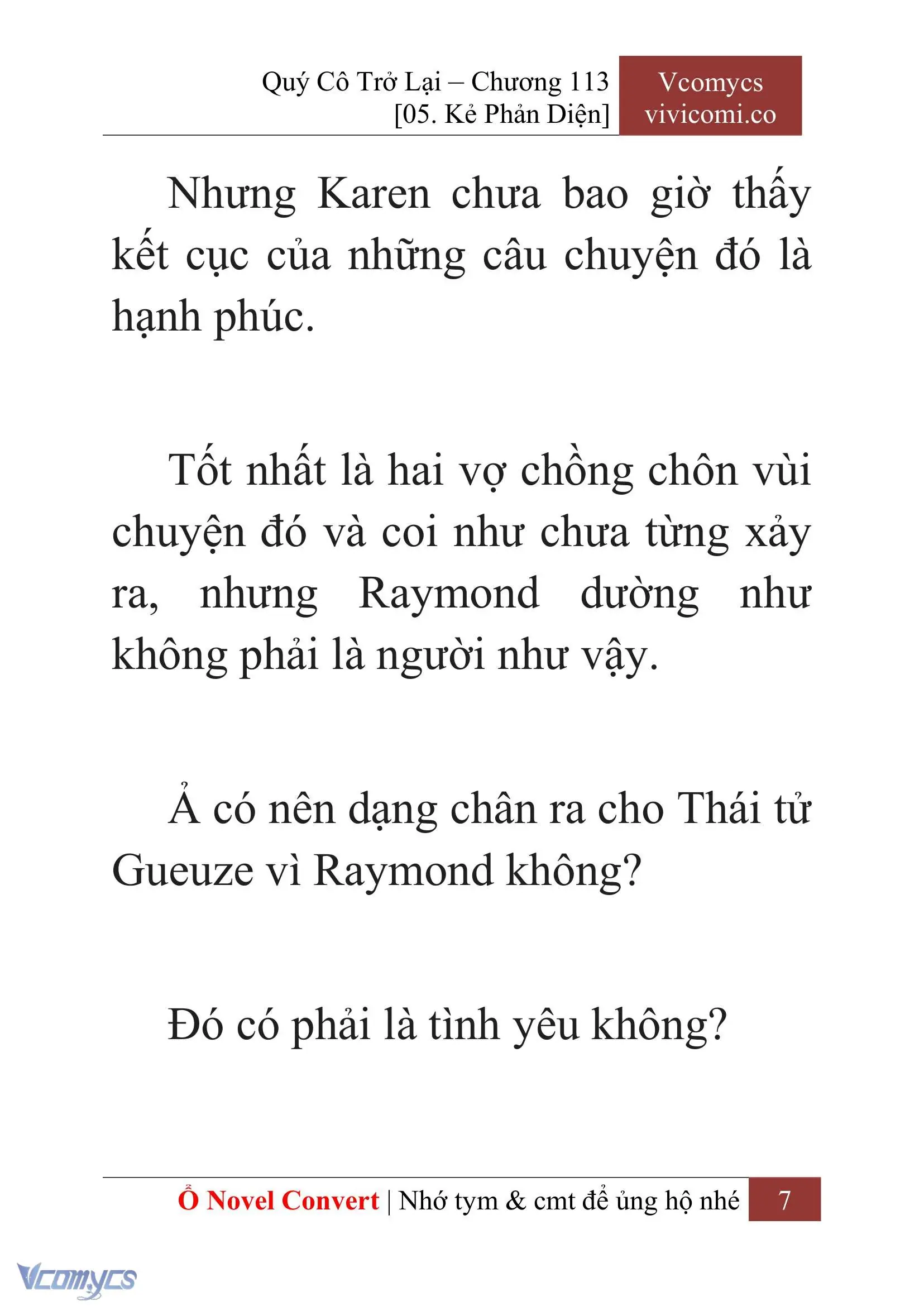 [Novel] Quý Cô Trở Lại Chapter 113 - Trang 10