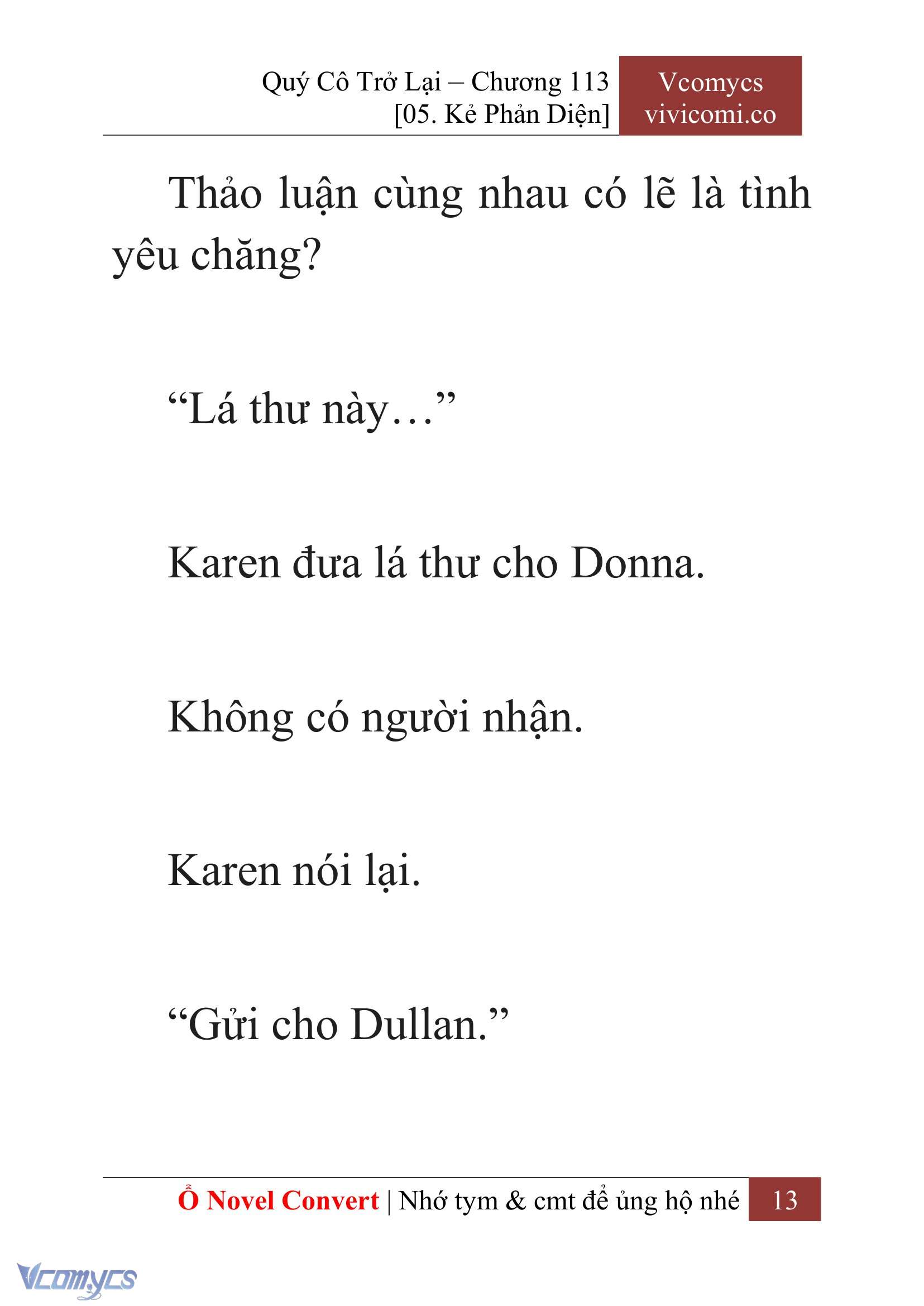 [Novel] Quý Cô Trở Lại Chapter 113 - Trang 16