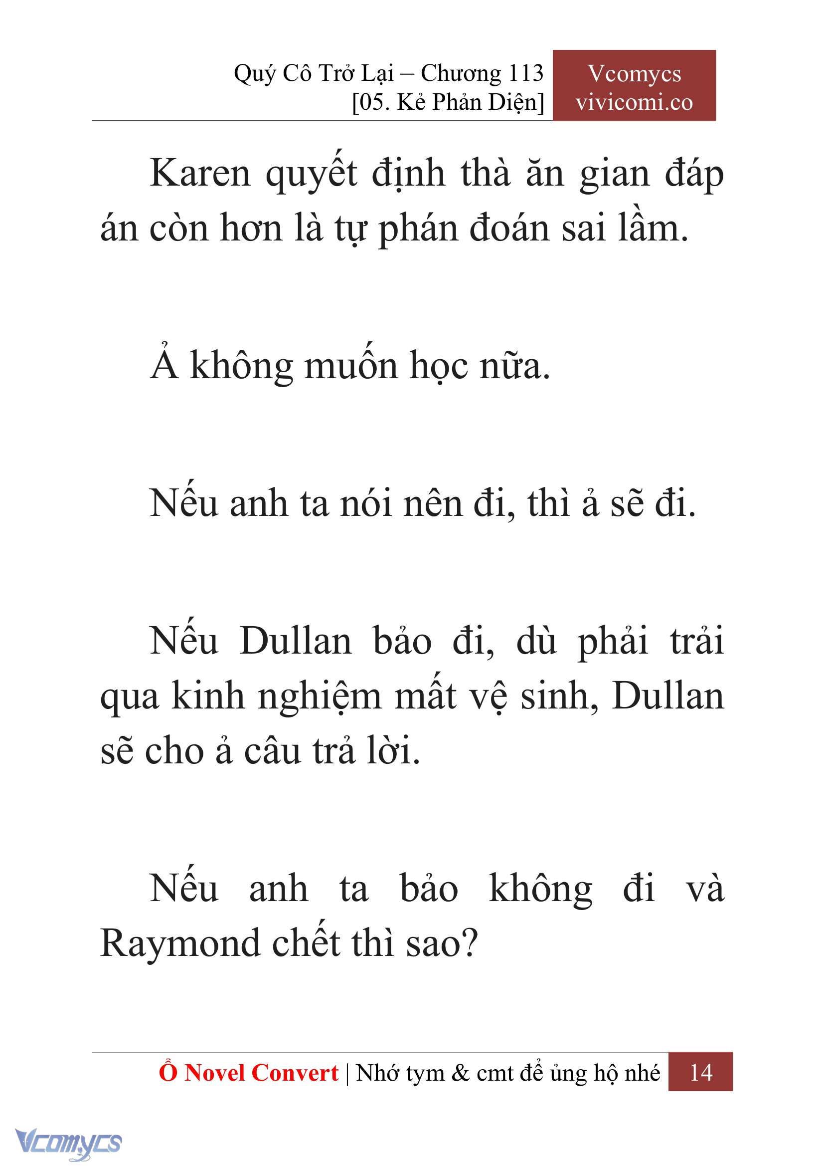 [Novel] Quý Cô Trở Lại Chapter 113 - Trang 17