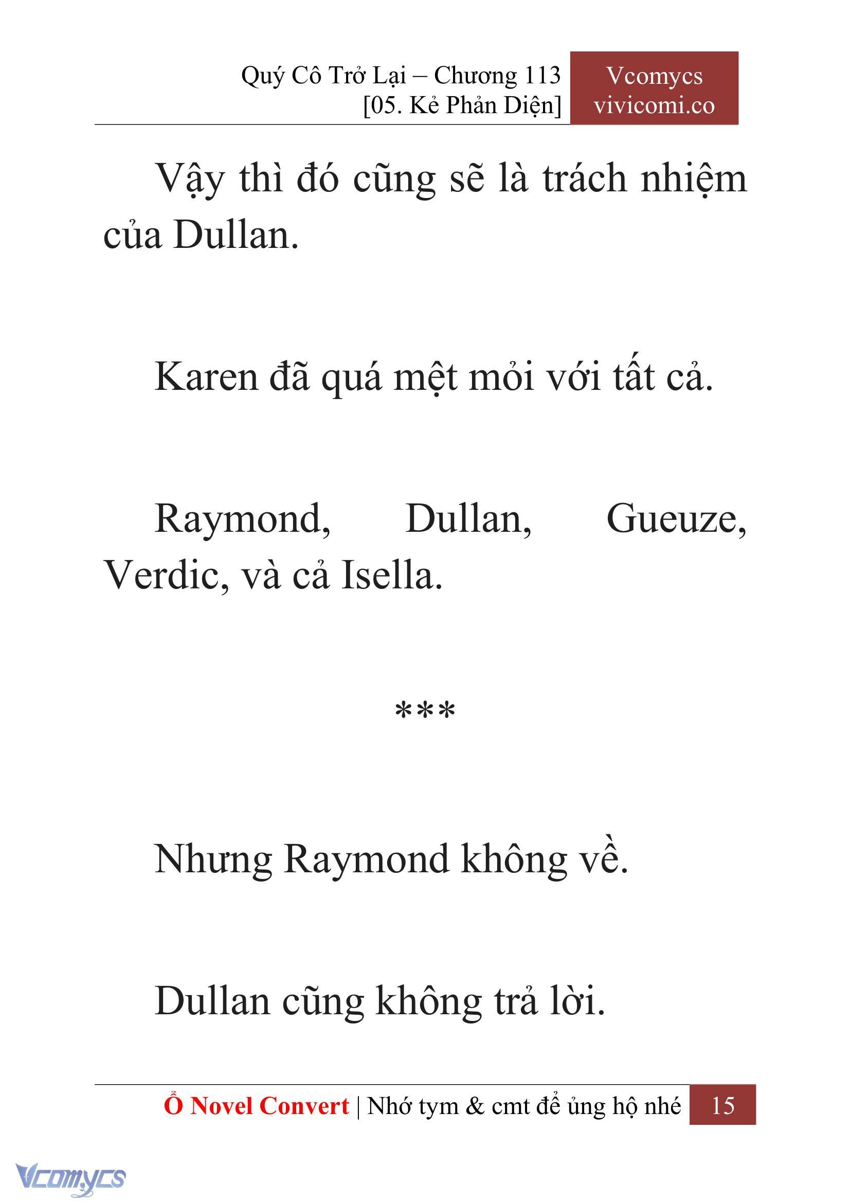 [Novel] Quý Cô Trở Lại Chapter 113 - Trang 18
