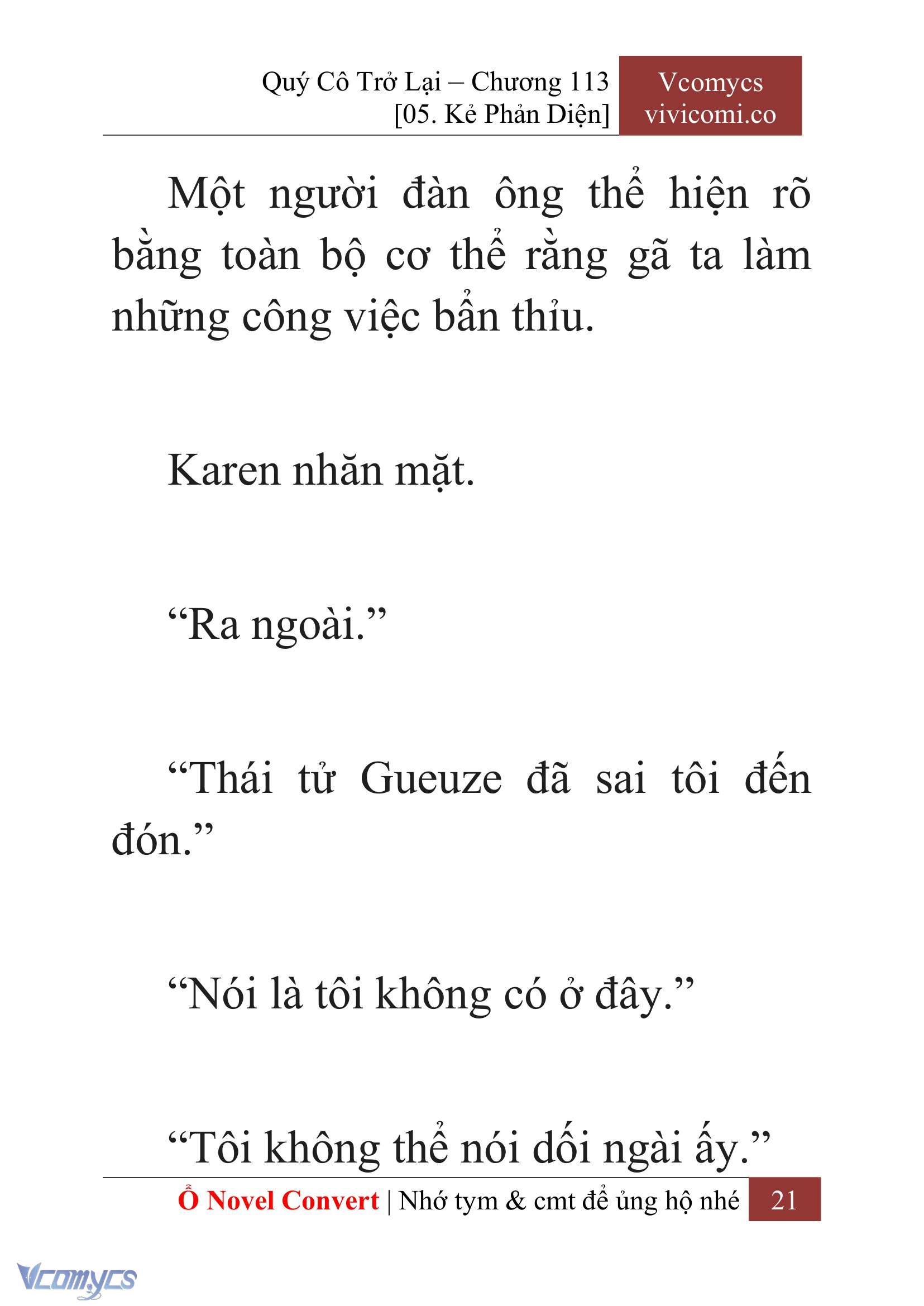 [Novel] Quý Cô Trở Lại Chapter 113 - Trang 24