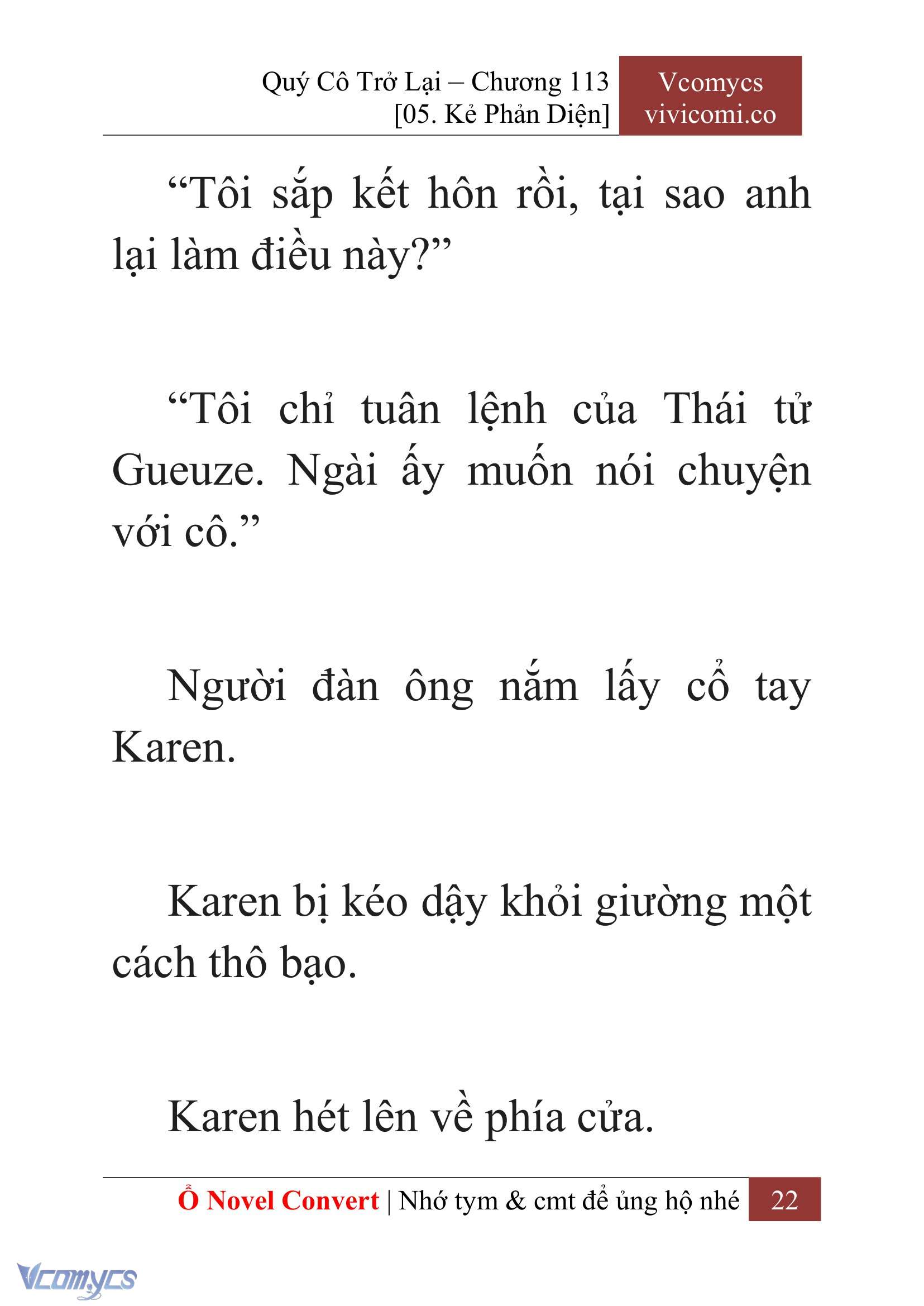 [Novel] Quý Cô Trở Lại Chapter 113 - Trang 25