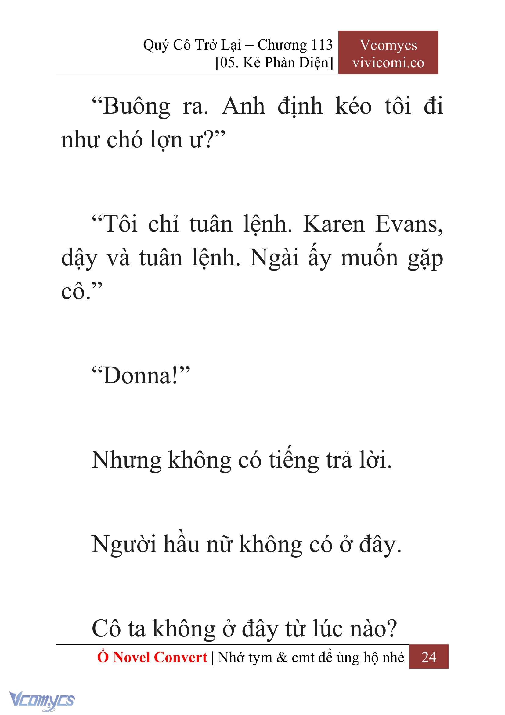 [Novel] Quý Cô Trở Lại Chapter 113 - Trang 27