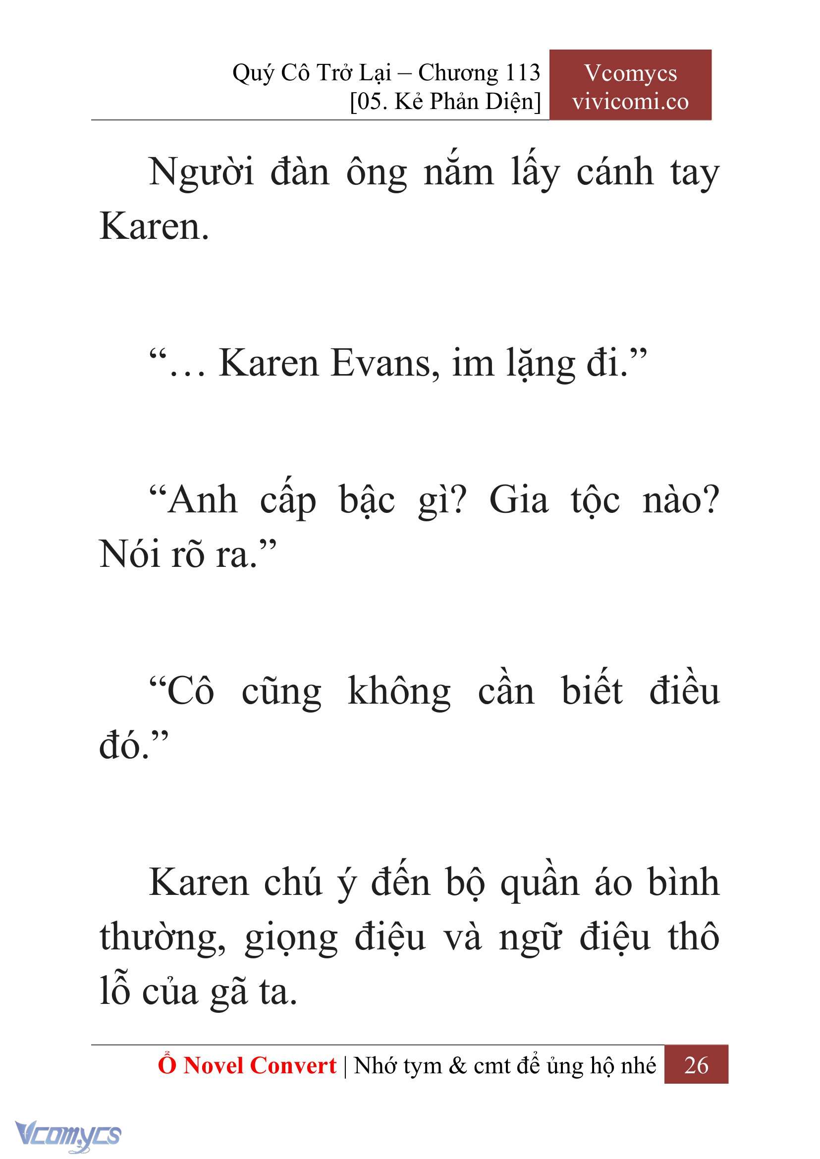 [Novel] Quý Cô Trở Lại Chapter 113 - Trang 29