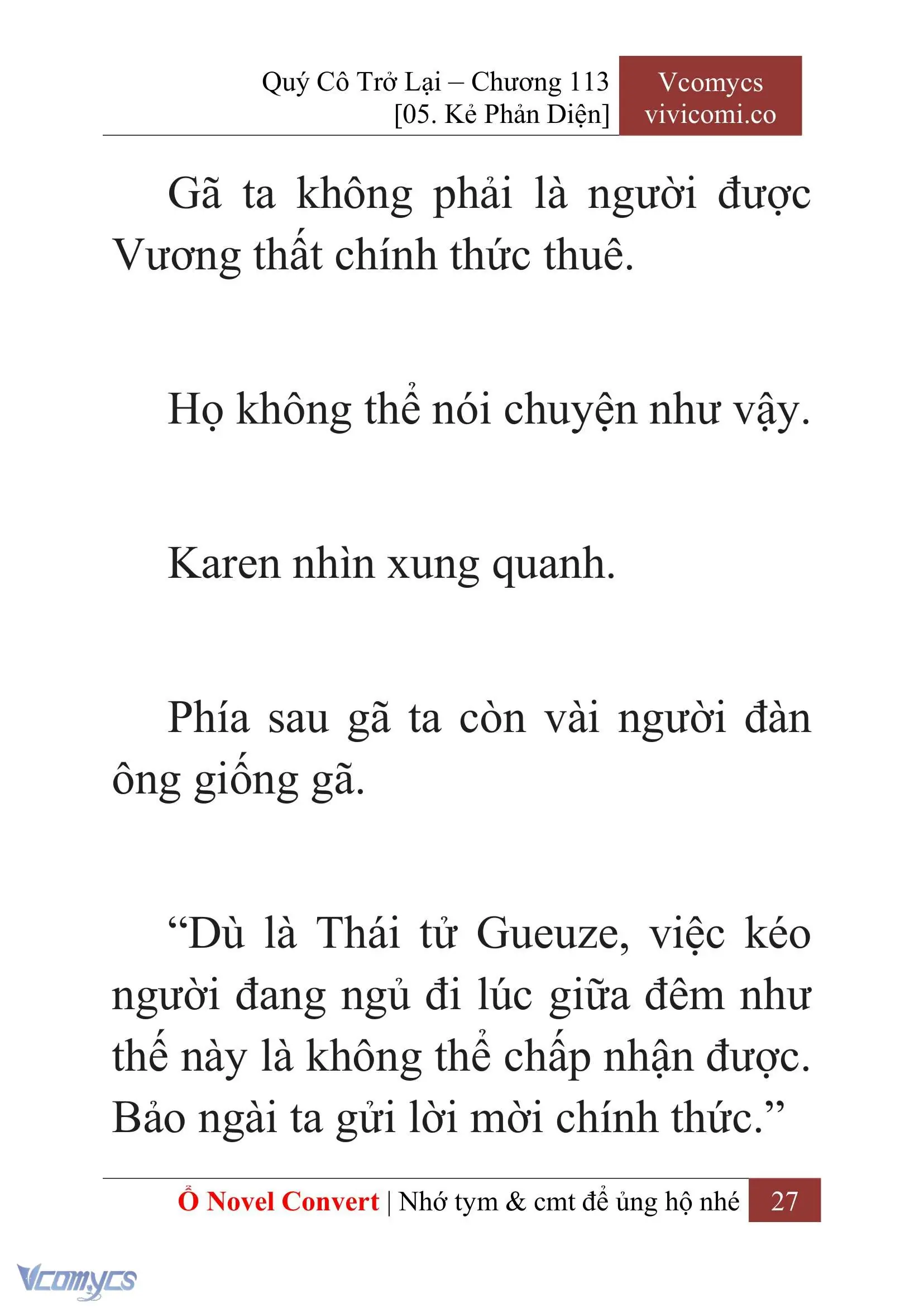 [Novel] Quý Cô Trở Lại Chapter 113 - Trang 30