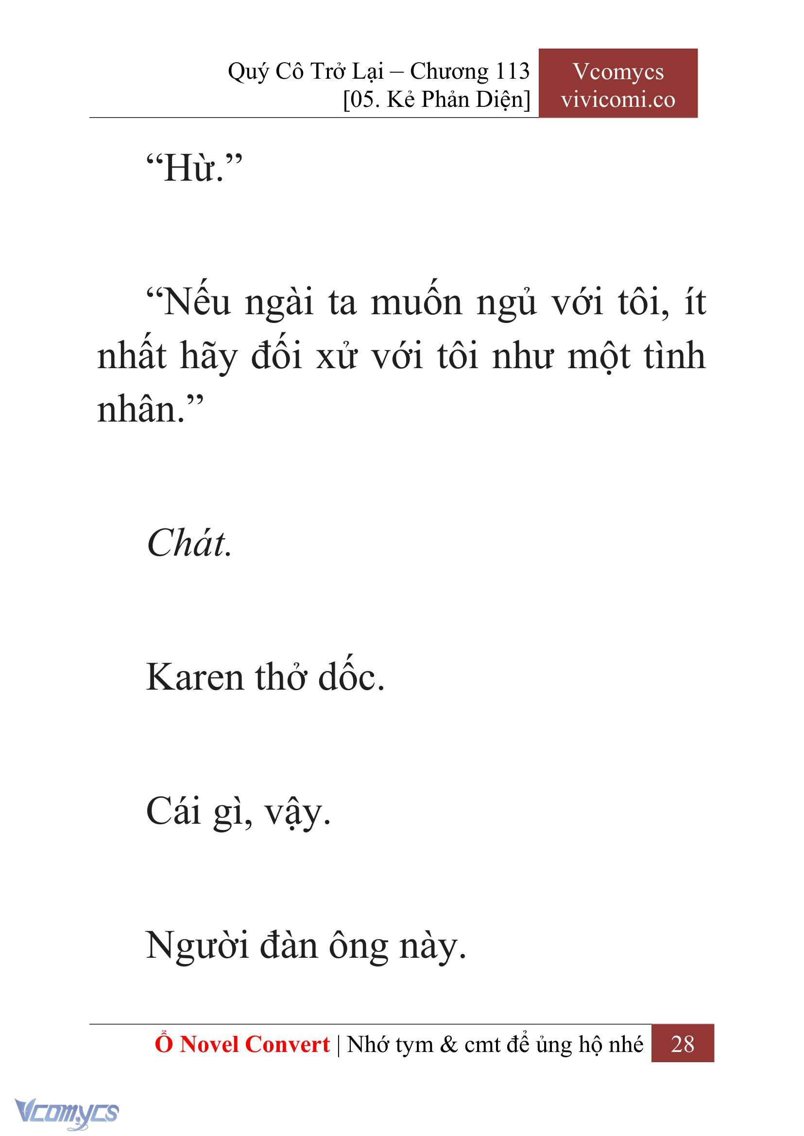 [Novel] Quý Cô Trở Lại Chapter 113 - Trang 31