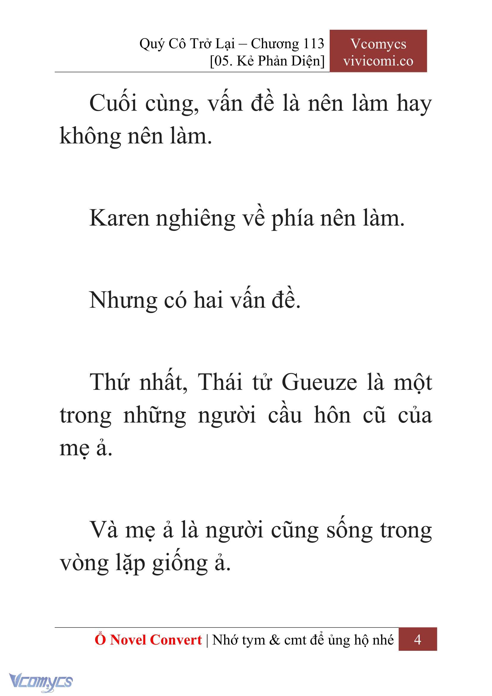 [Novel] Quý Cô Trở Lại Chapter 113 - Trang 7