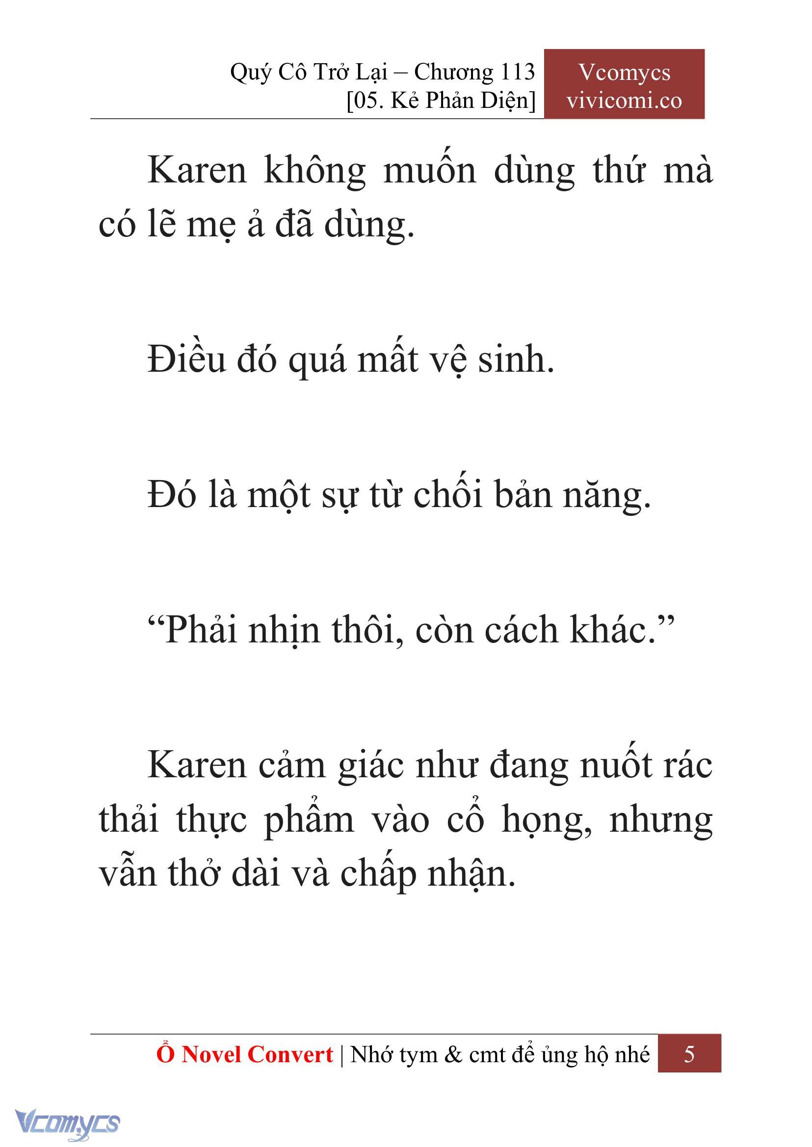 [Novel] Quý Cô Trở Lại Chapter 113 - Trang 8