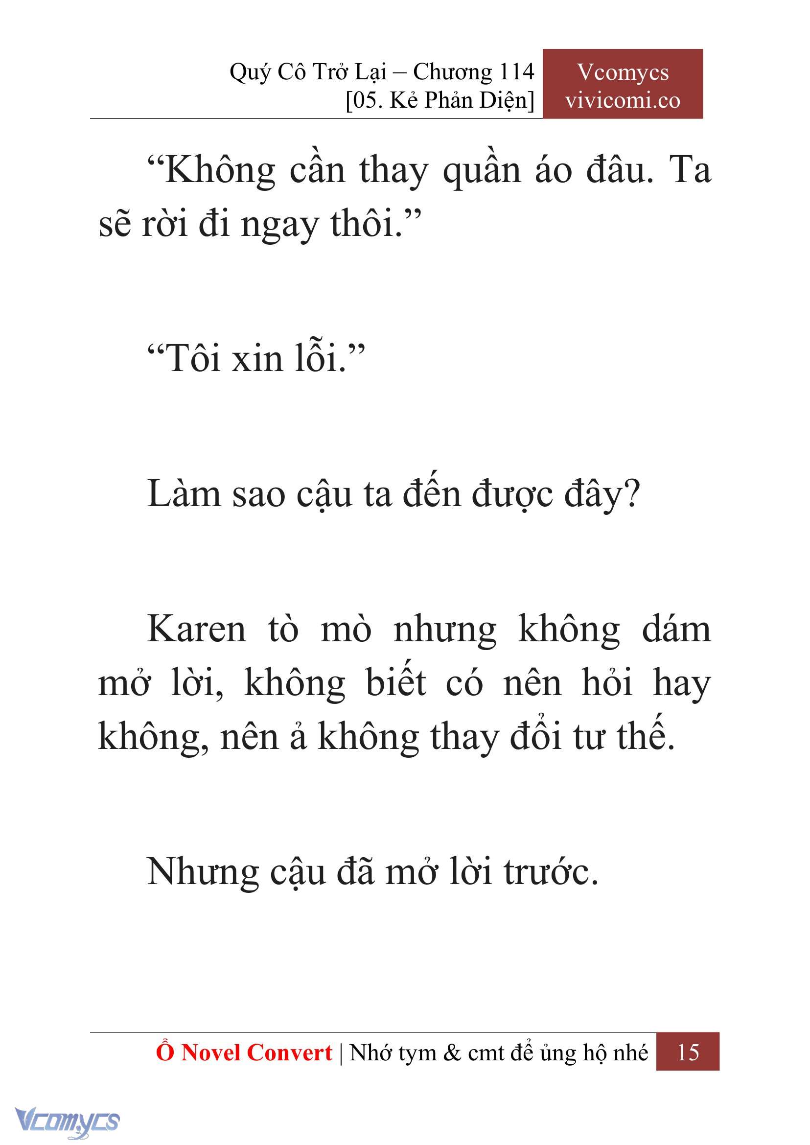 [Novel] Quý Cô Trở Lại Chapter 114 - Trang 18