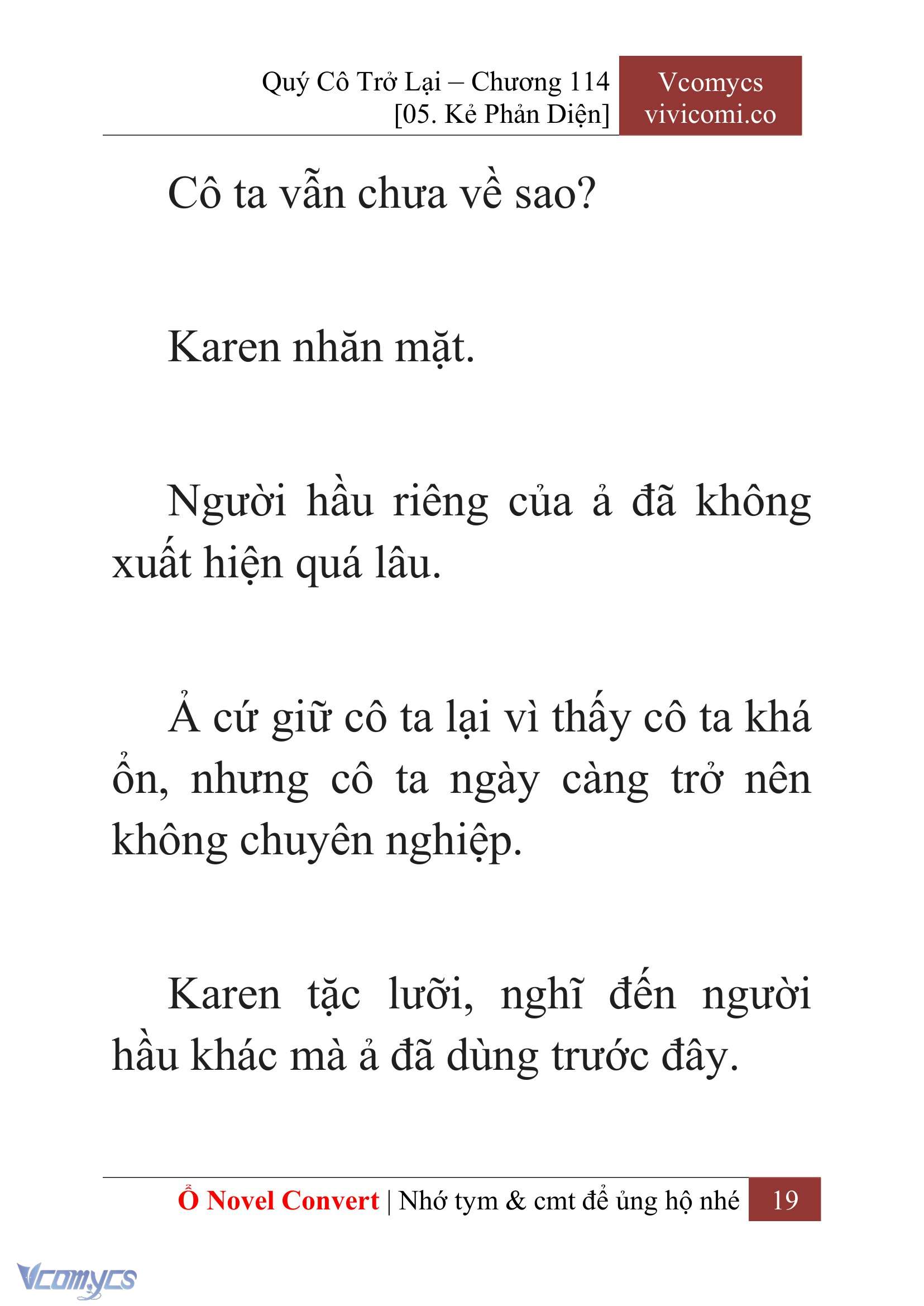 [Novel] Quý Cô Trở Lại Chapter 114 - Trang 22