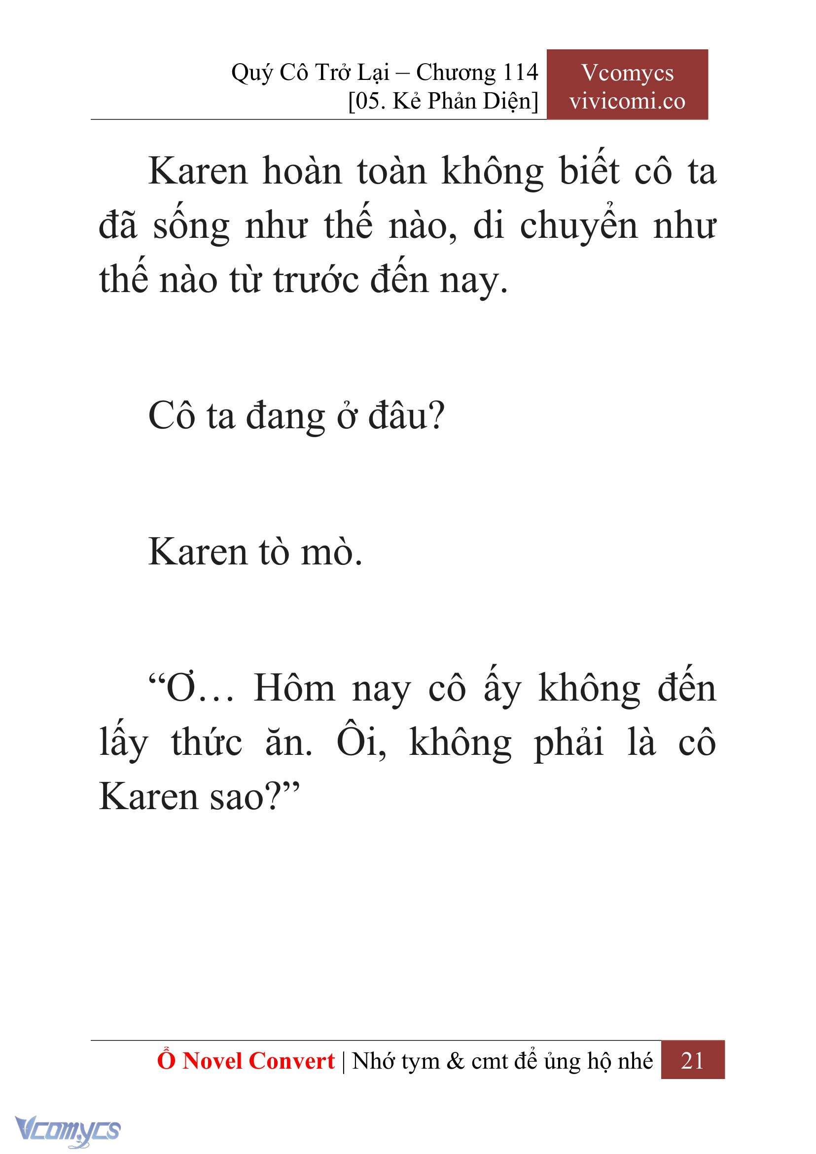 [Novel] Quý Cô Trở Lại Chapter 114 - Trang 24