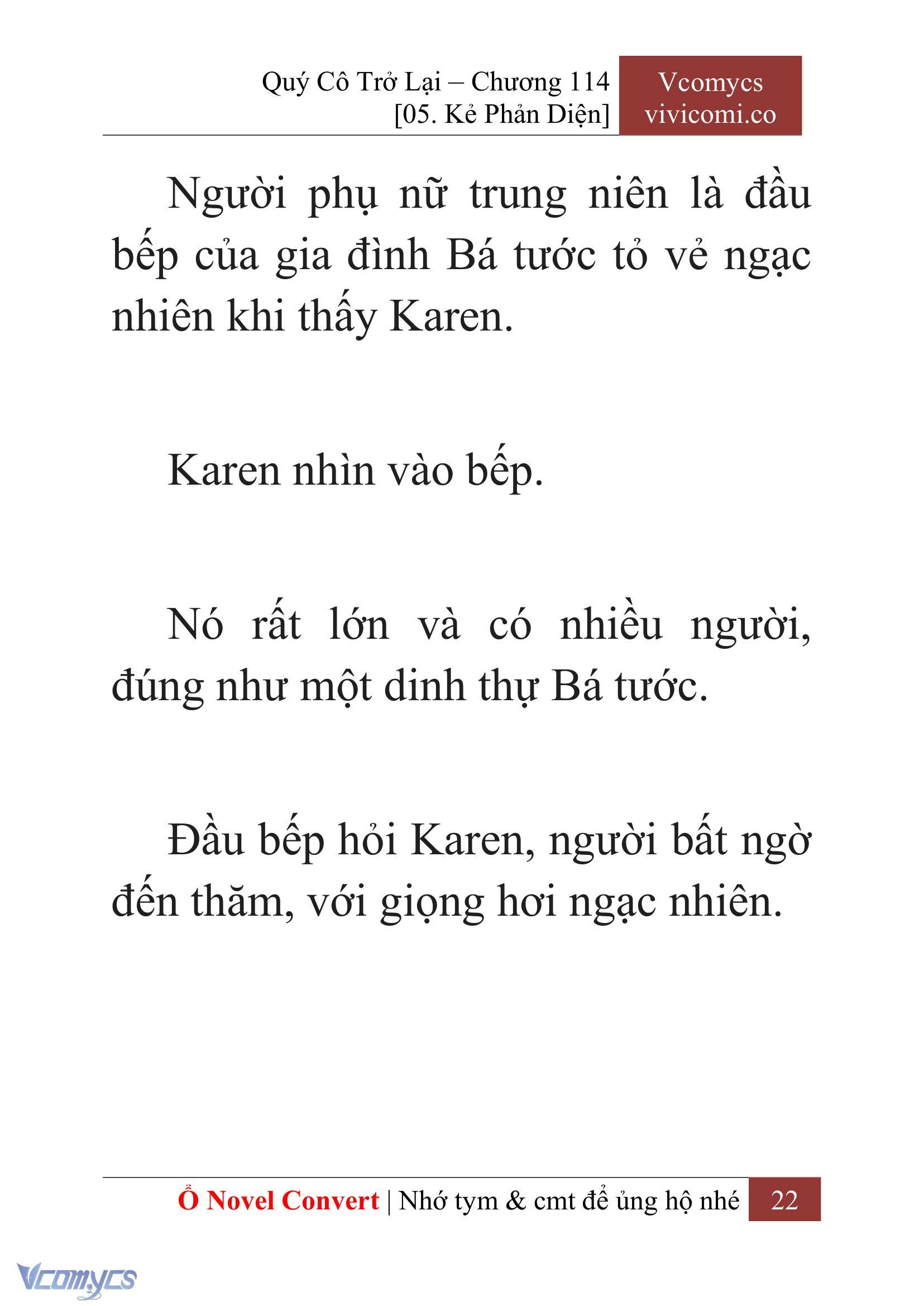 [Novel] Quý Cô Trở Lại Chapter 114 - Trang 25