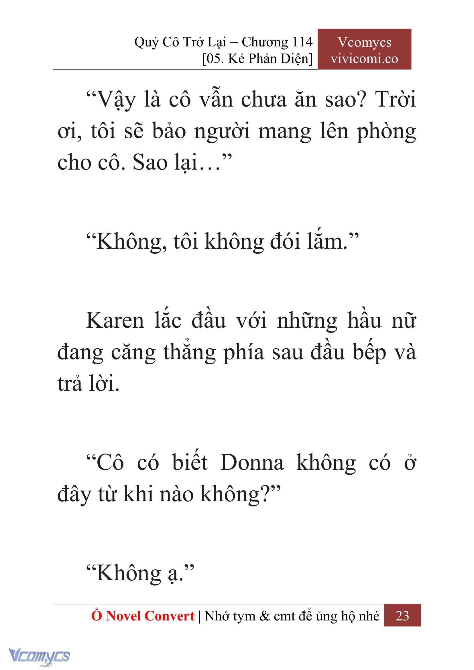 [Novel] Quý Cô Trở Lại Chapter 114 - Trang 26