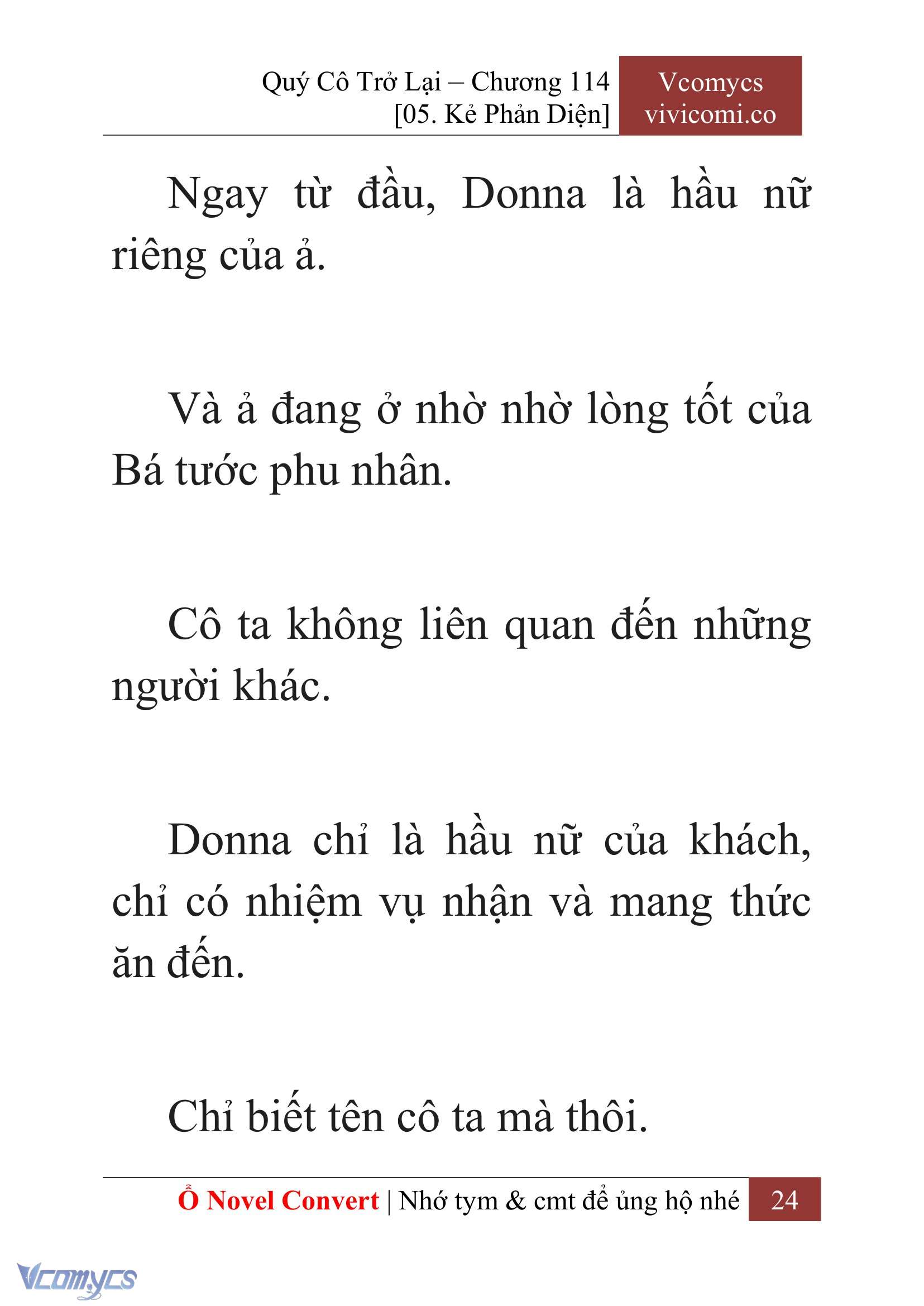 [Novel] Quý Cô Trở Lại Chapter 114 - Trang 27