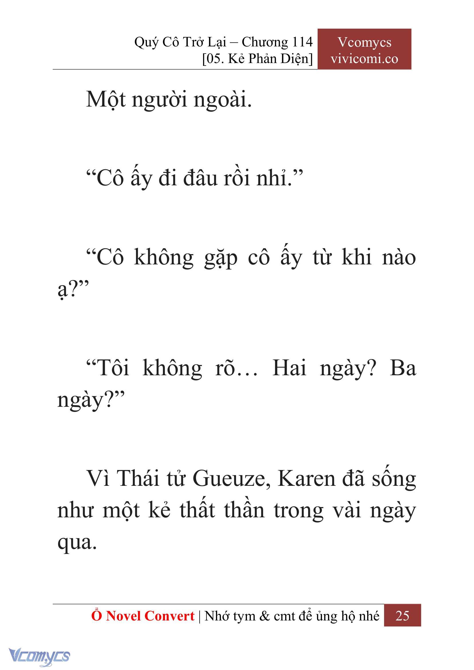 [Novel] Quý Cô Trở Lại Chapter 114 - Trang 28