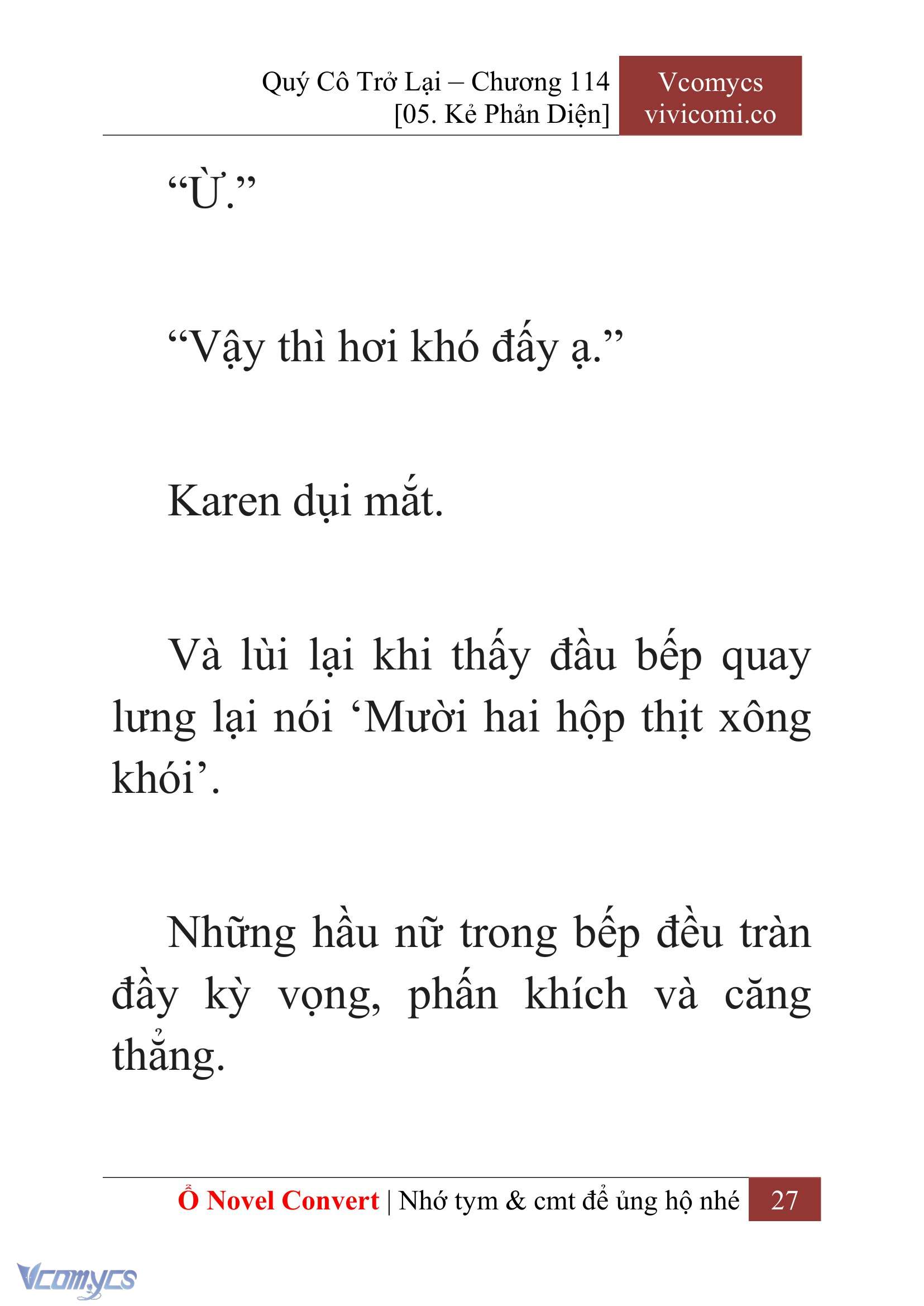 [Novel] Quý Cô Trở Lại Chapter 114 - Trang 30