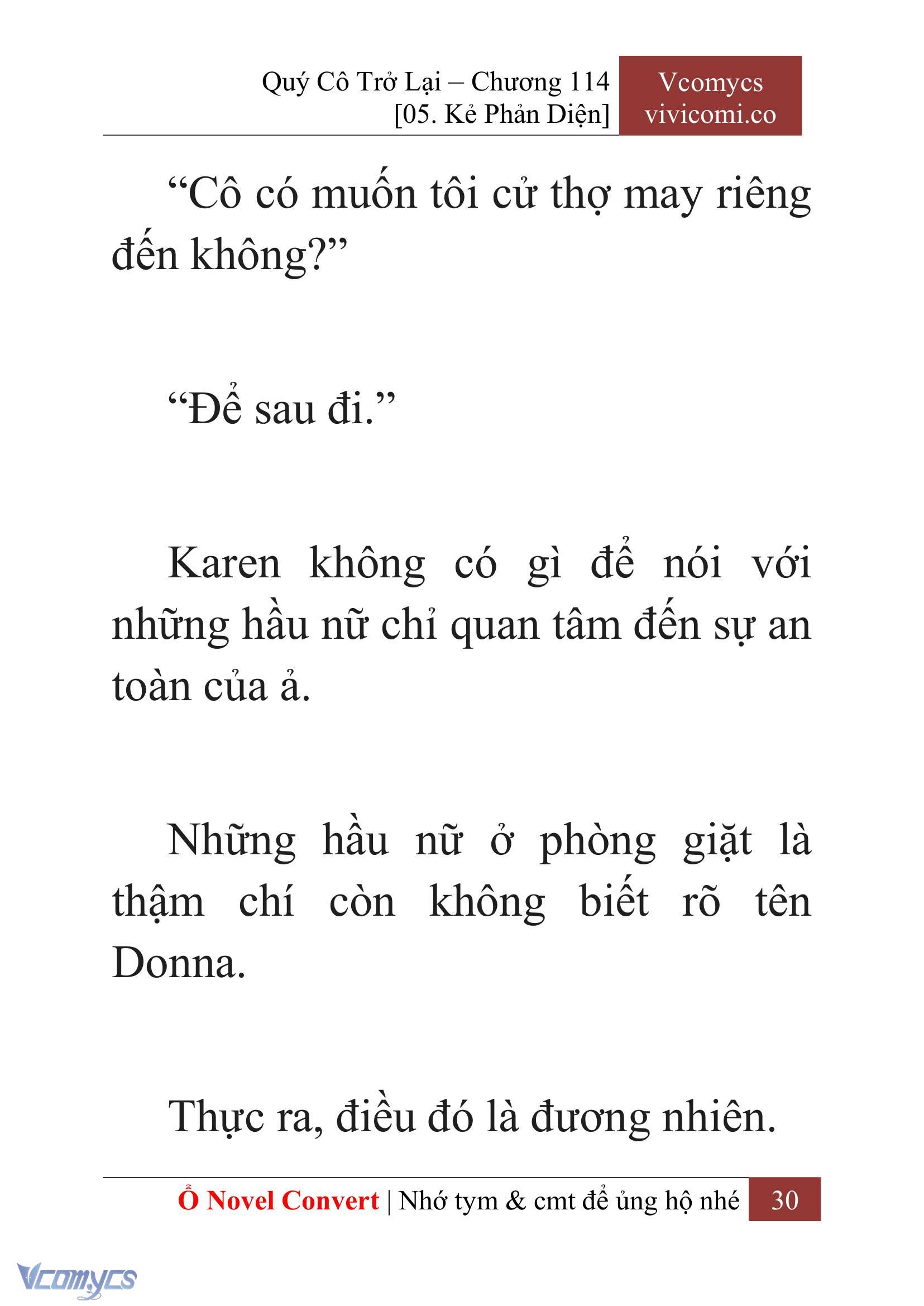 [Novel] Quý Cô Trở Lại Chapter 114 - Trang 33