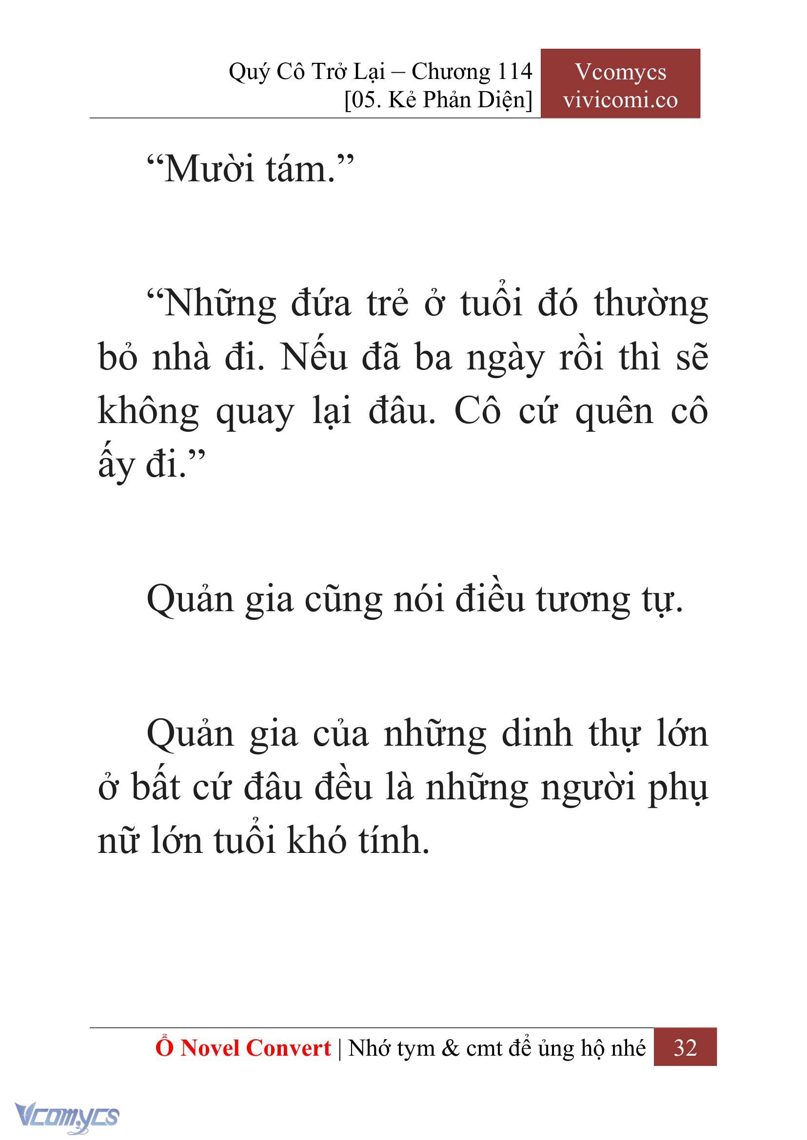 [Novel] Quý Cô Trở Lại Chapter 114 - Trang 35