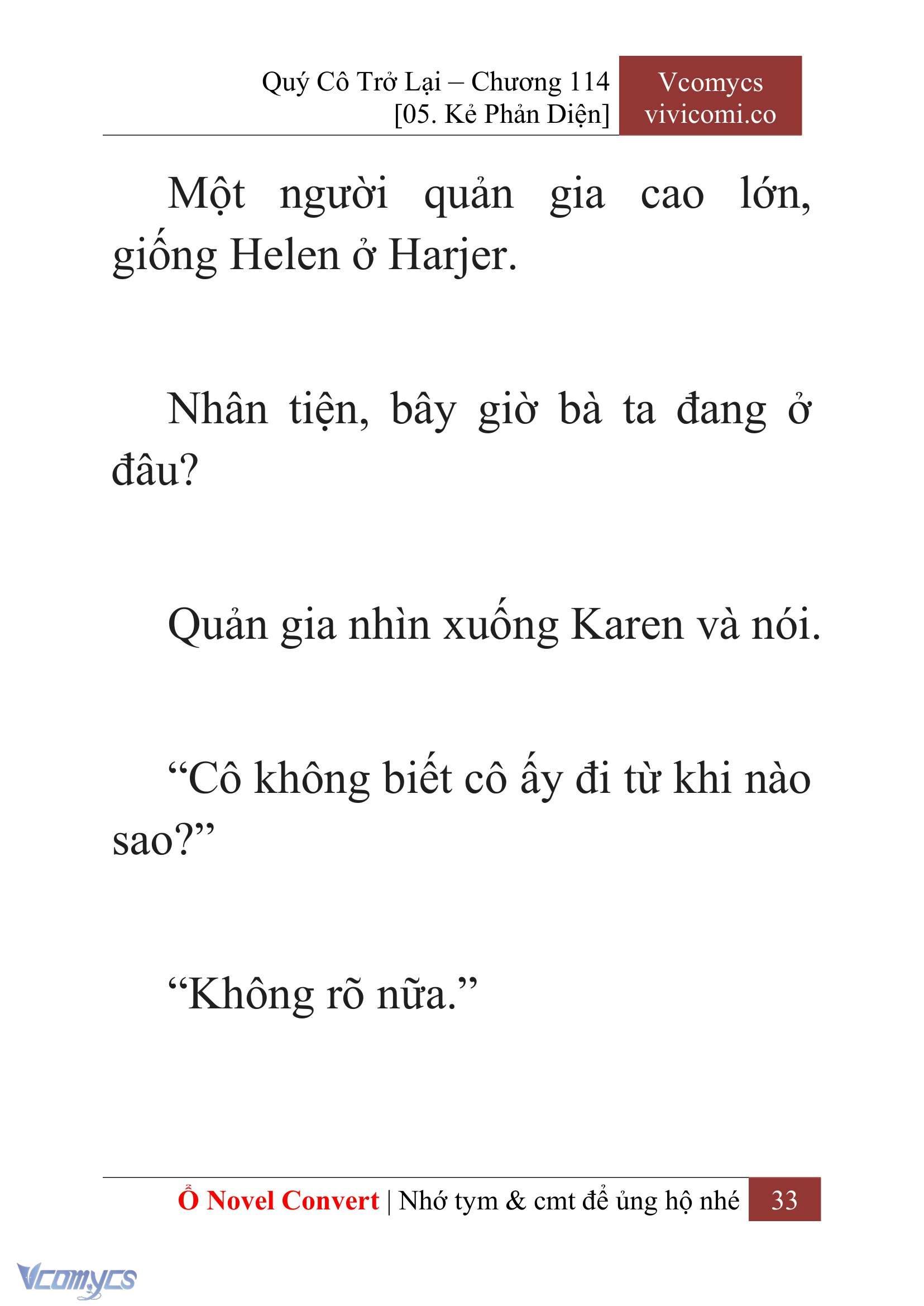 [Novel] Quý Cô Trở Lại Chapter 114 - Trang 36