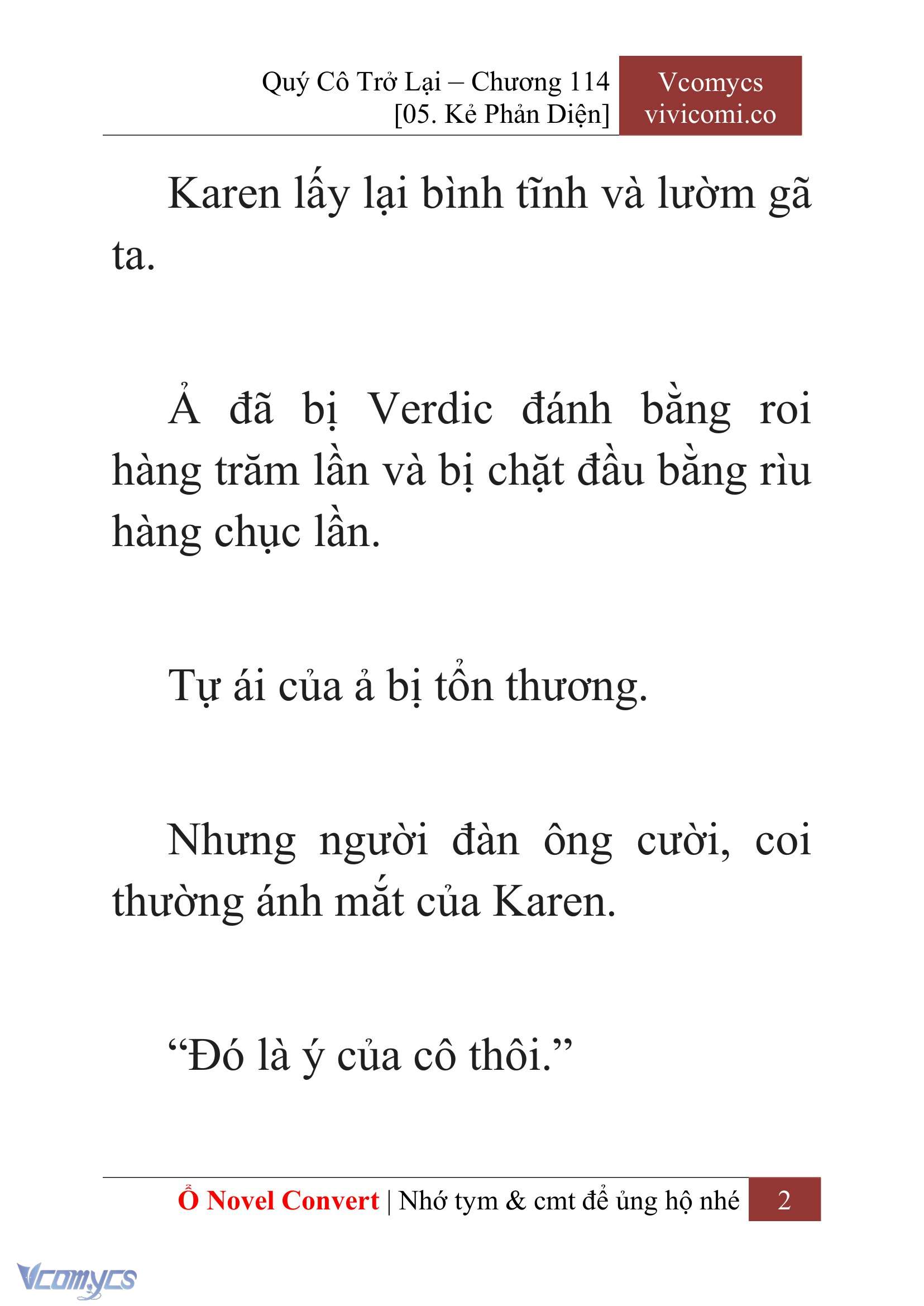 [Novel] Quý Cô Trở Lại Chapter 114 - Trang 5
