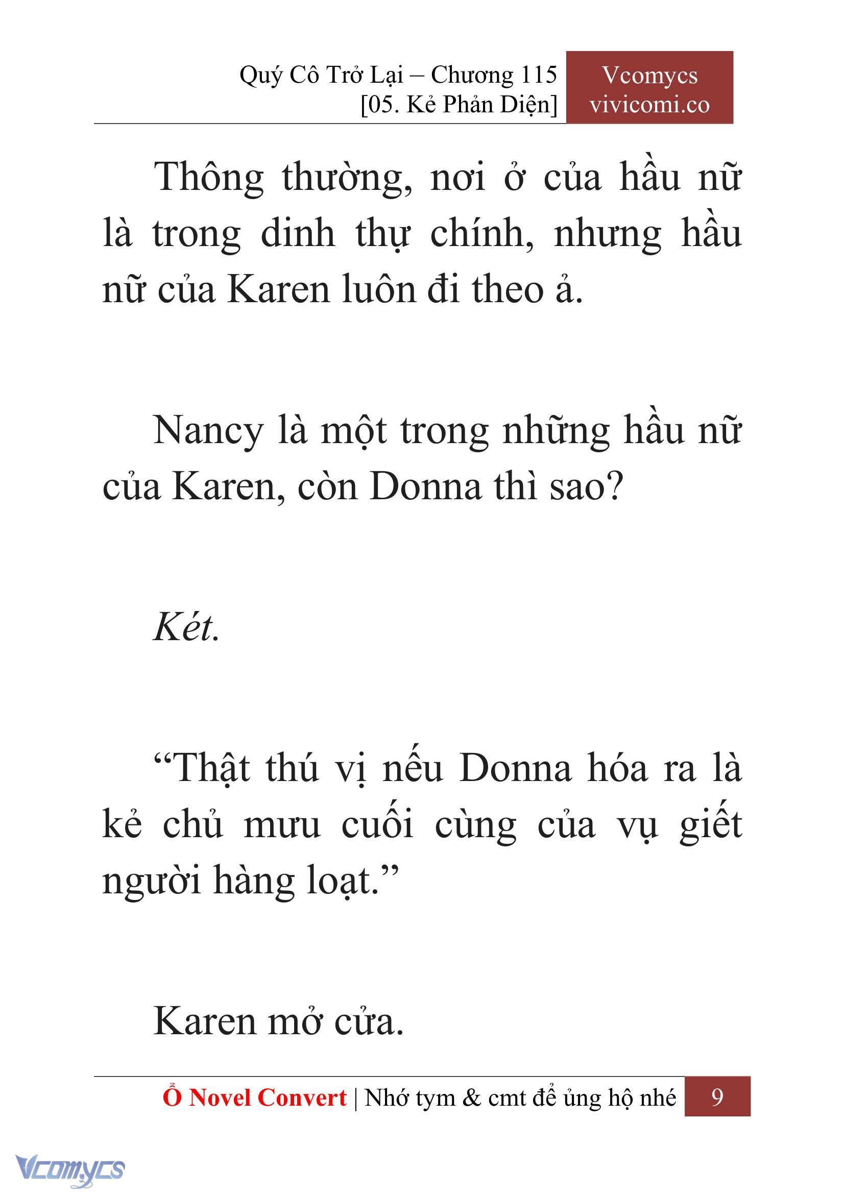 [Novel] Quý Cô Trở Lại Chapter 115 - Trang 12