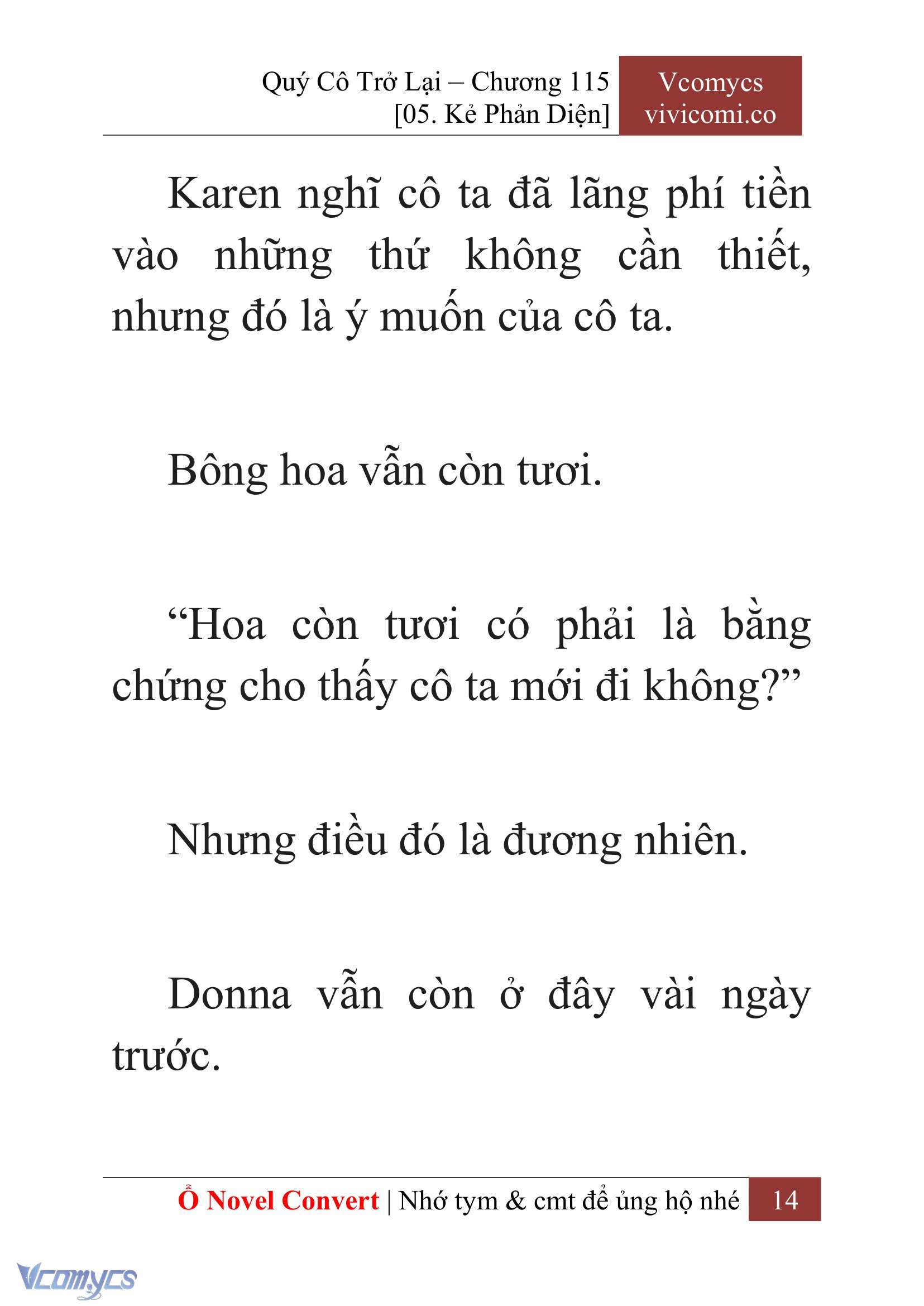 [Novel] Quý Cô Trở Lại Chapter 115 - Trang 17
