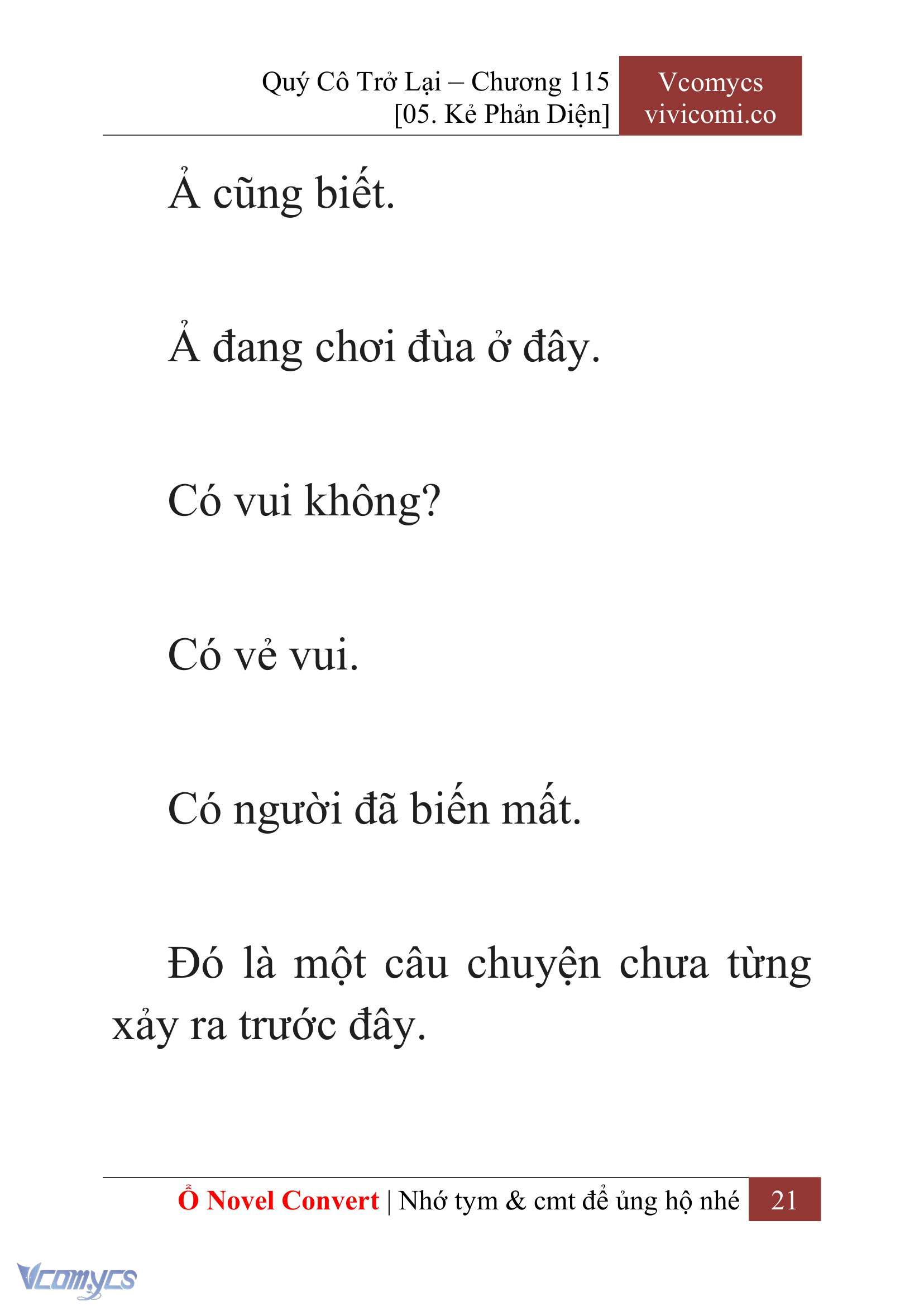 [Novel] Quý Cô Trở Lại Chapter 115 - Trang 24