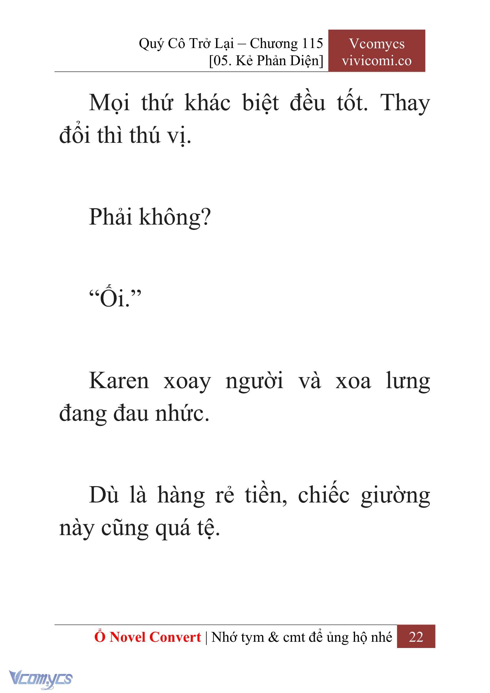 [Novel] Quý Cô Trở Lại Chapter 115 - Trang 25
