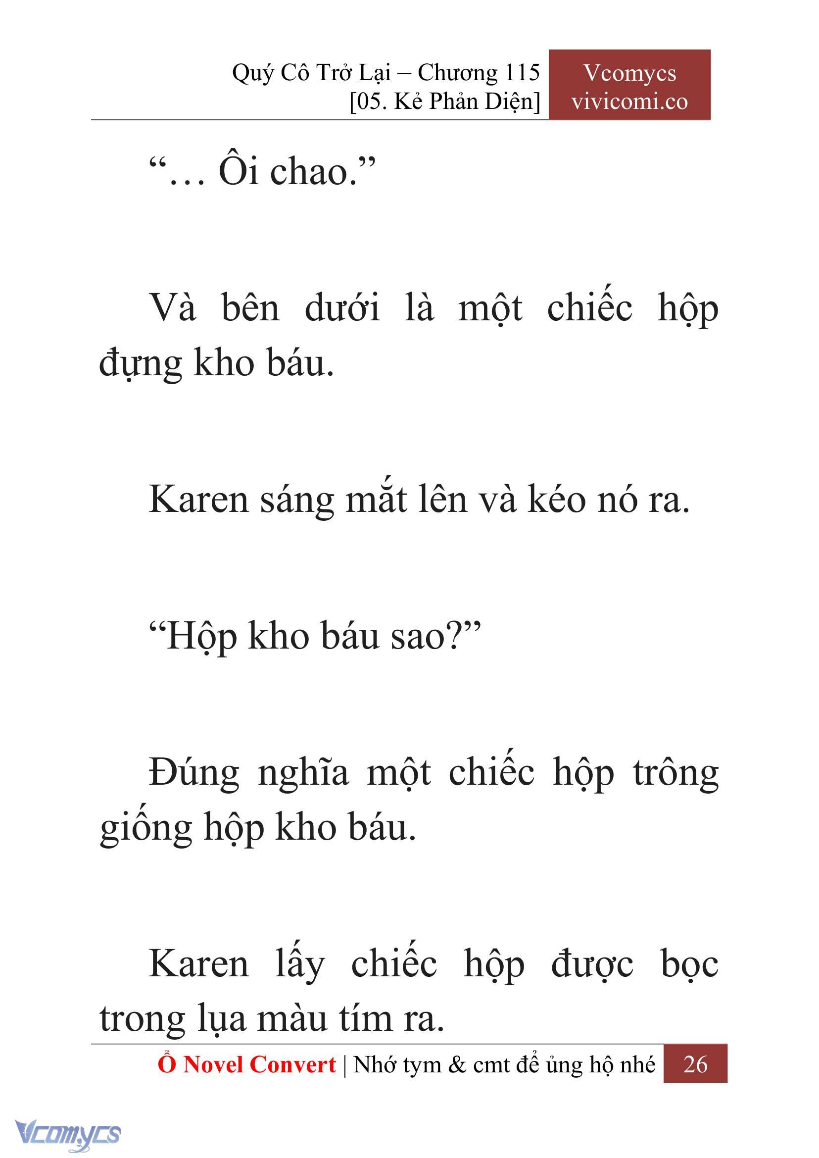 [Novel] Quý Cô Trở Lại Chapter 115 - Trang 29