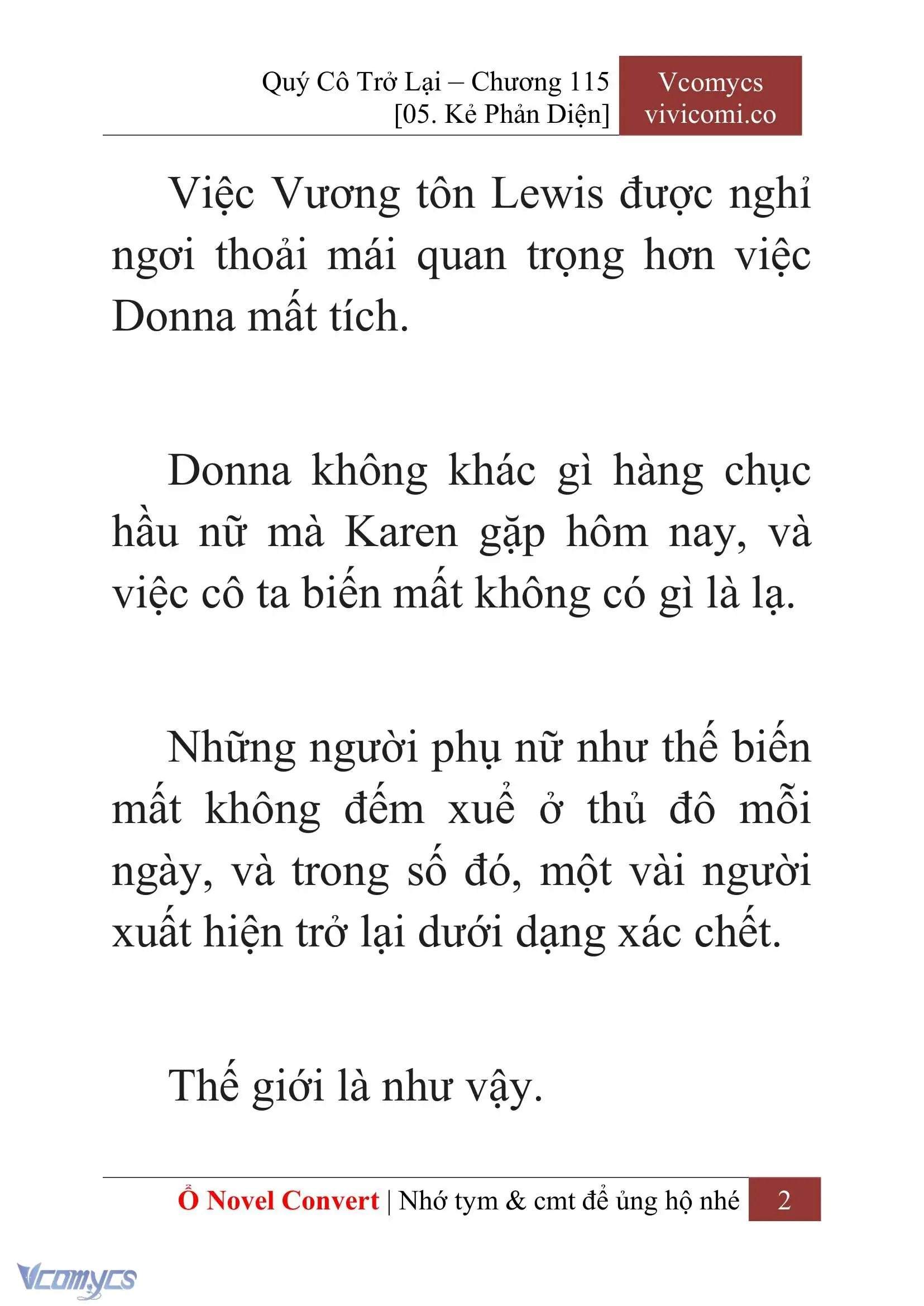 [Novel] Quý Cô Trở Lại Chapter 115 - Trang 5
