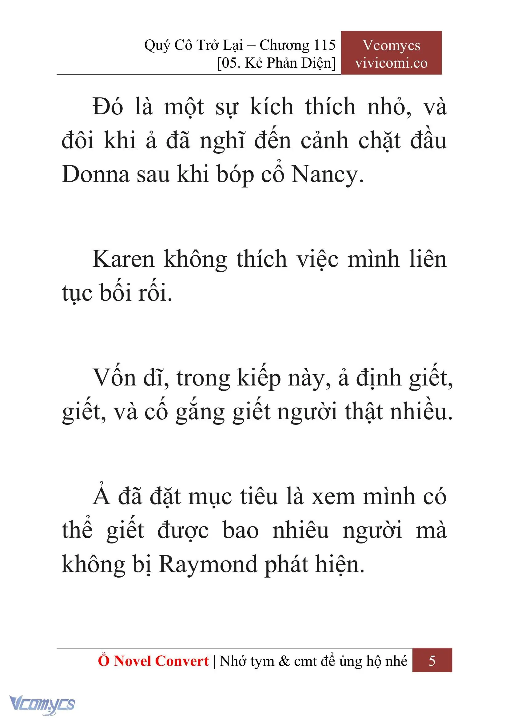 [Novel] Quý Cô Trở Lại Chapter 115 - Trang 8