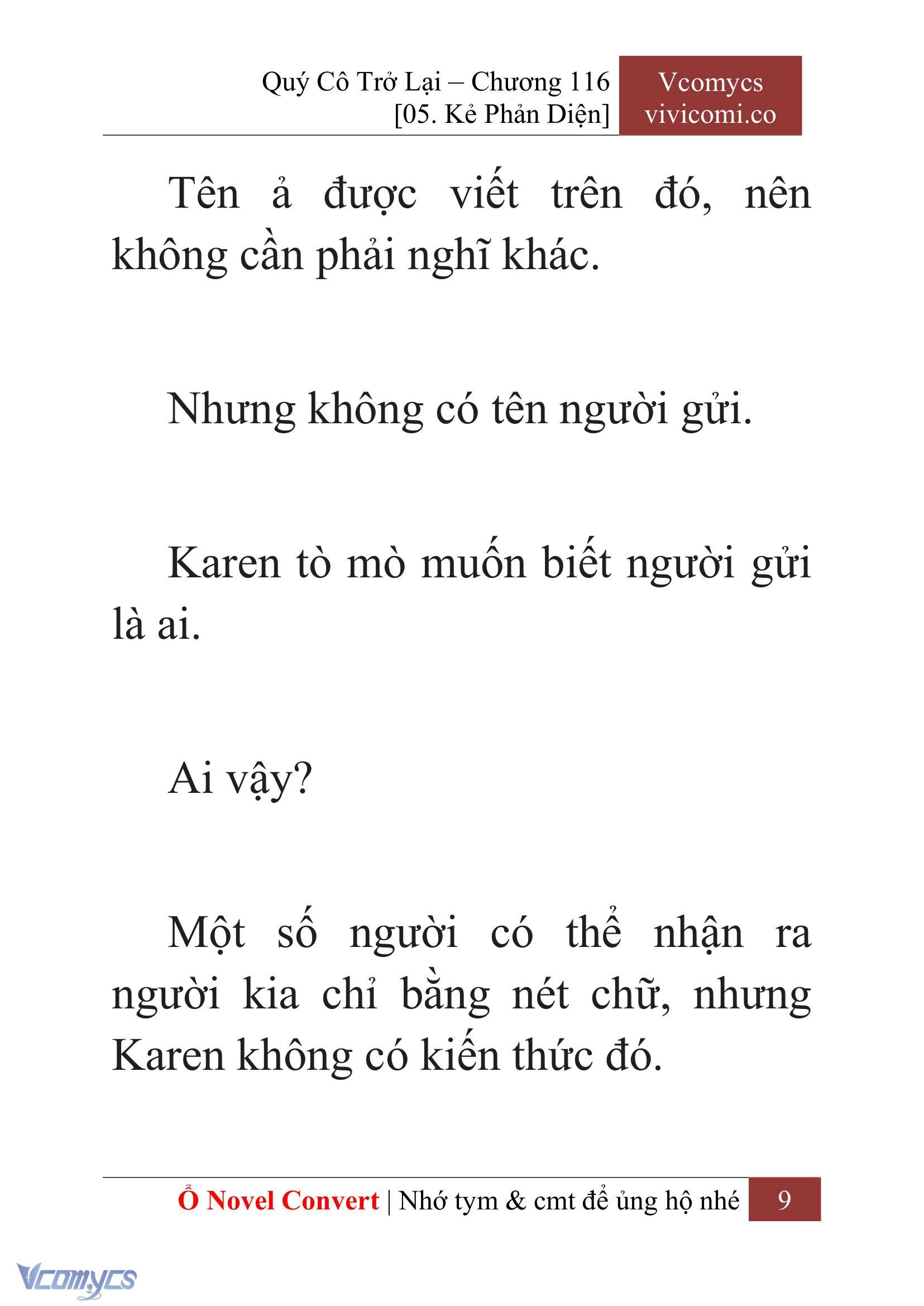 [Novel] Quý Cô Trở Lại Chapter 116 - Trang 12