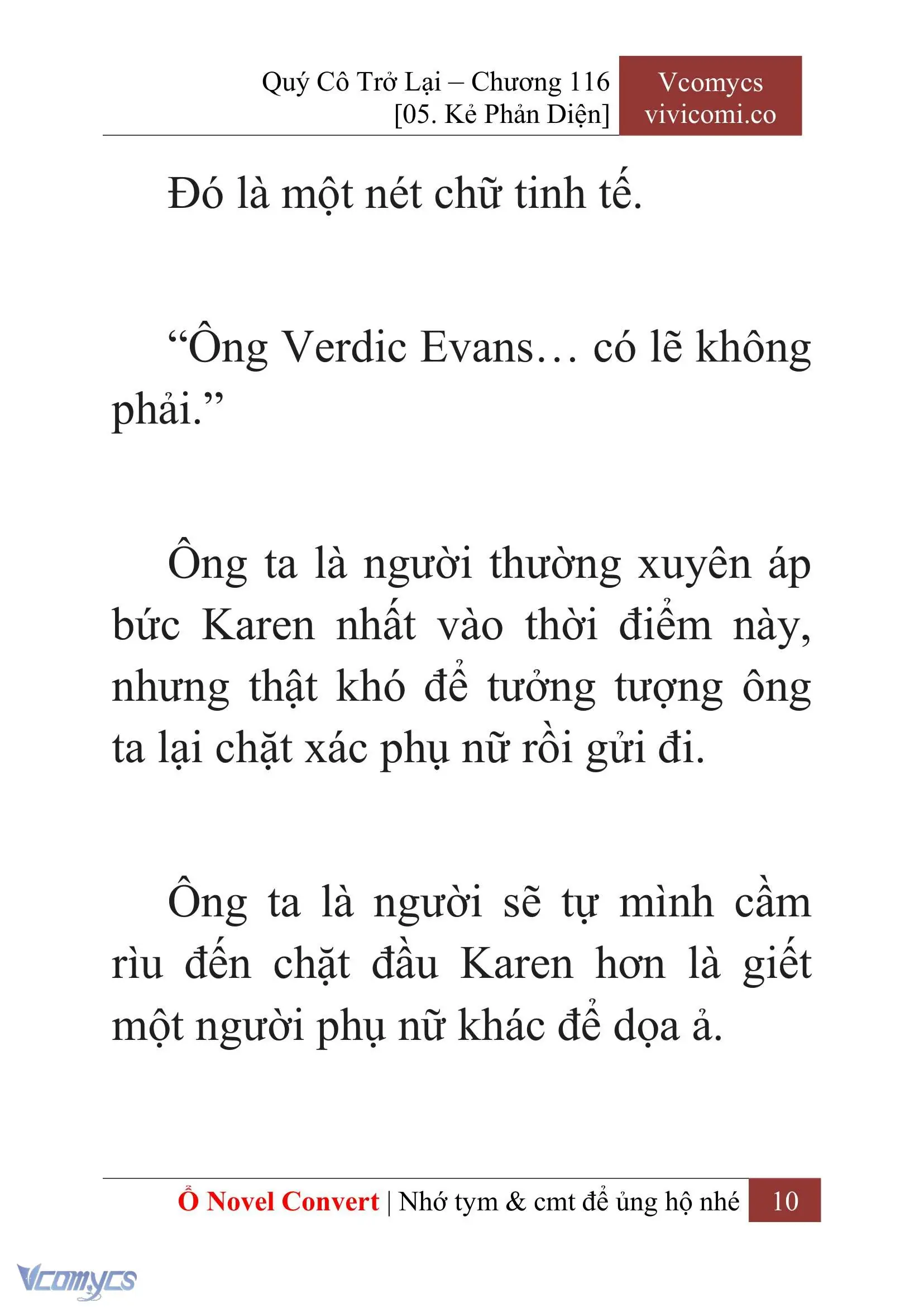 [Novel] Quý Cô Trở Lại Chapter 116 - Trang 13