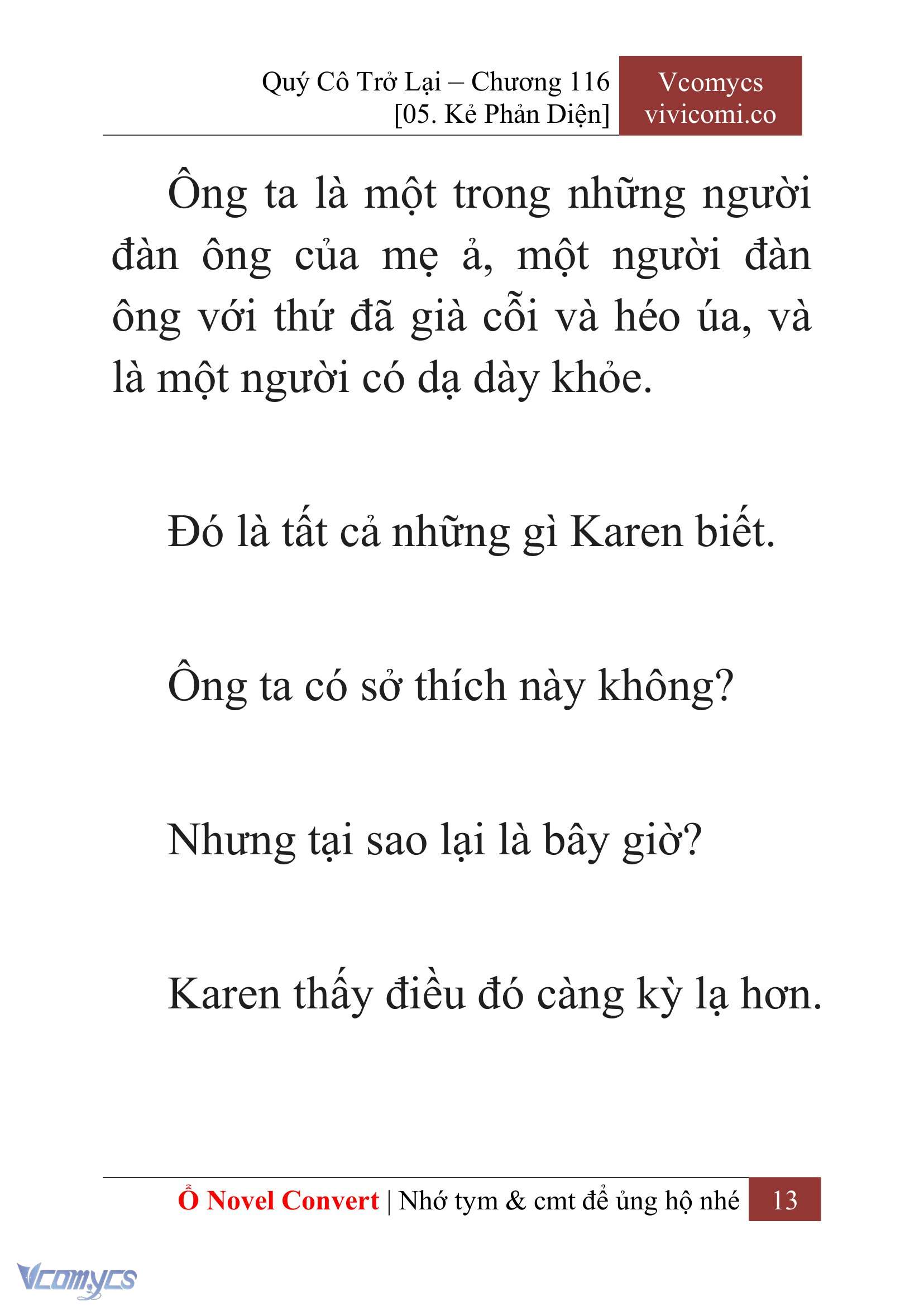 [Novel] Quý Cô Trở Lại Chapter 116 - Trang 16