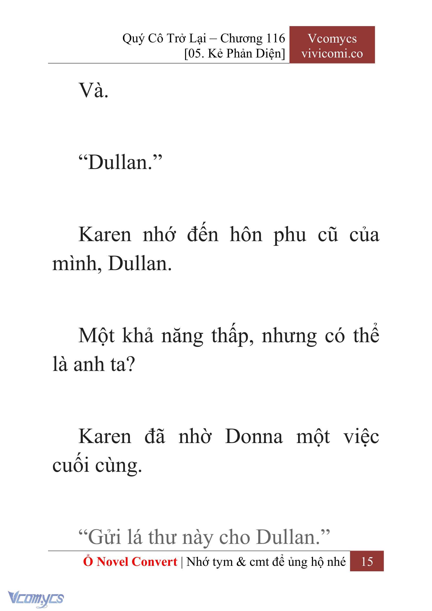 [Novel] Quý Cô Trở Lại Chapter 116 - Trang 18