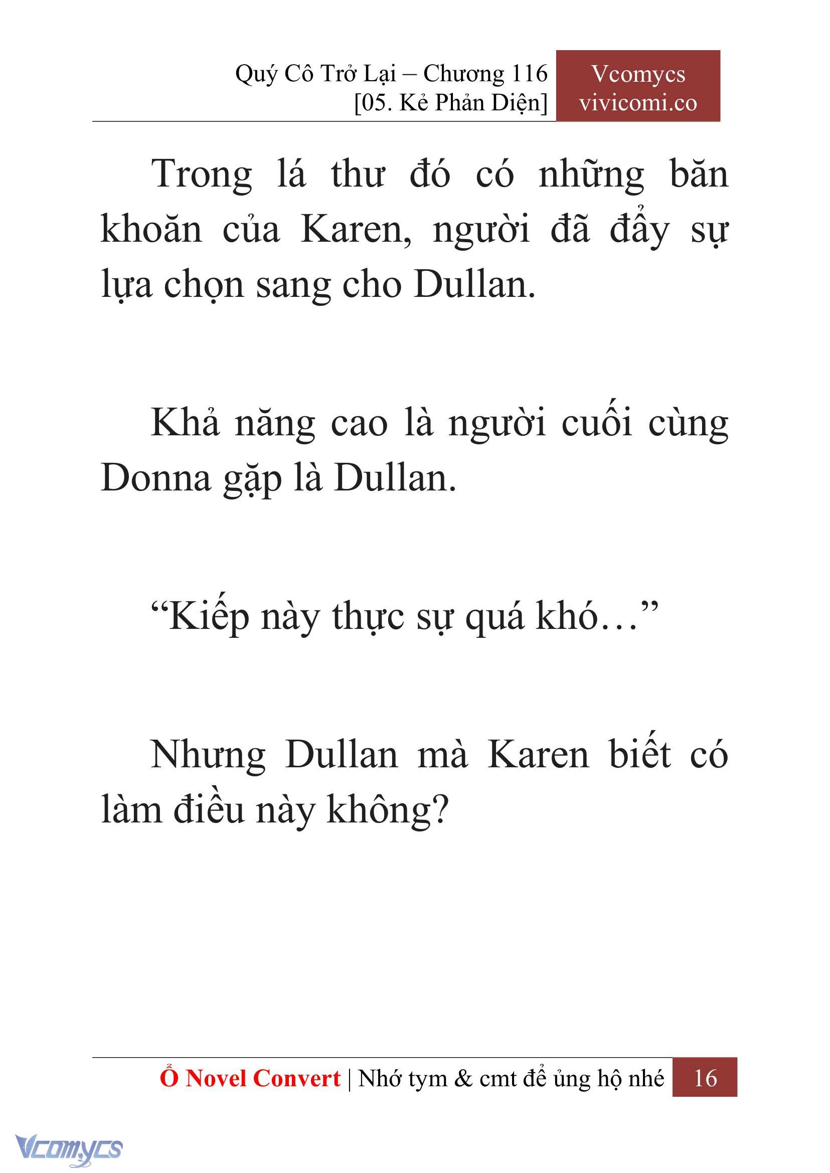 [Novel] Quý Cô Trở Lại Chapter 116 - Trang 19