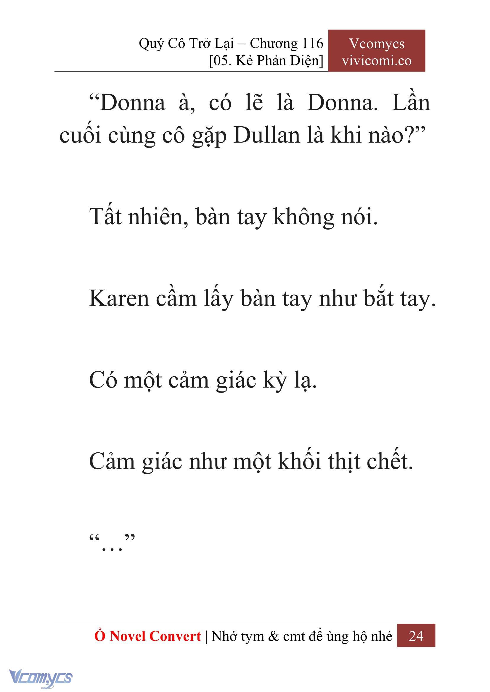 [Novel] Quý Cô Trở Lại Chapter 116 - Trang 27