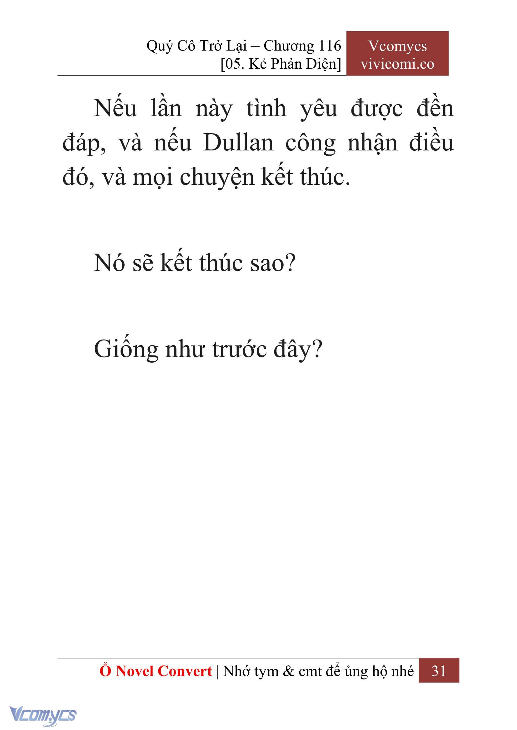 [Novel] Quý Cô Trở Lại Chapter 116 - Trang 34
