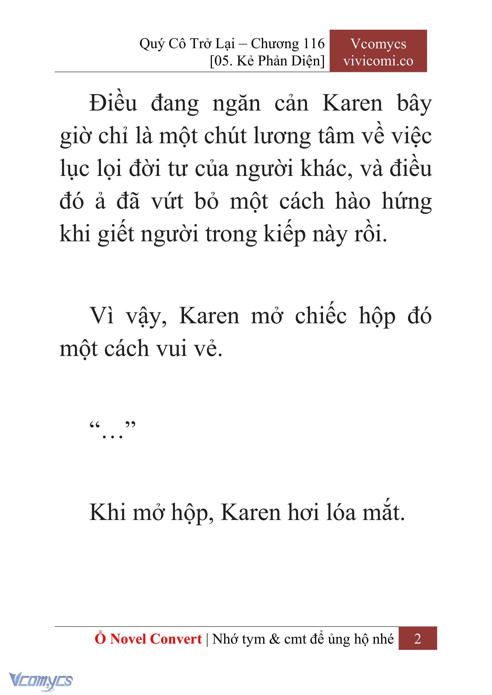 [Novel] Quý Cô Trở Lại Chapter 116 - Trang 5