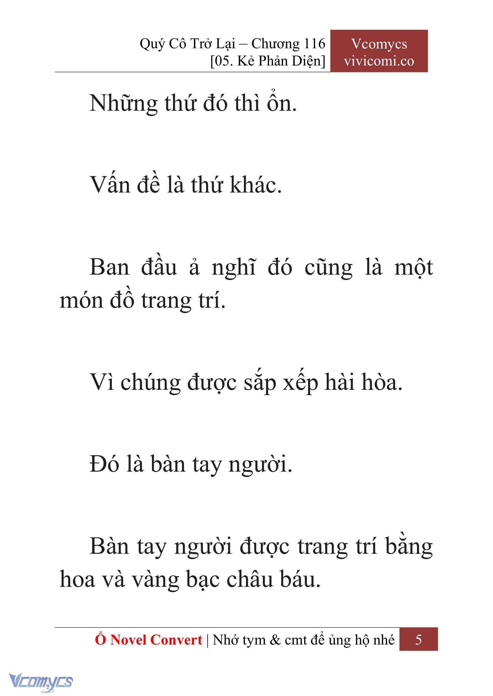 [Novel] Quý Cô Trở Lại Chapter 116 - Trang 8
