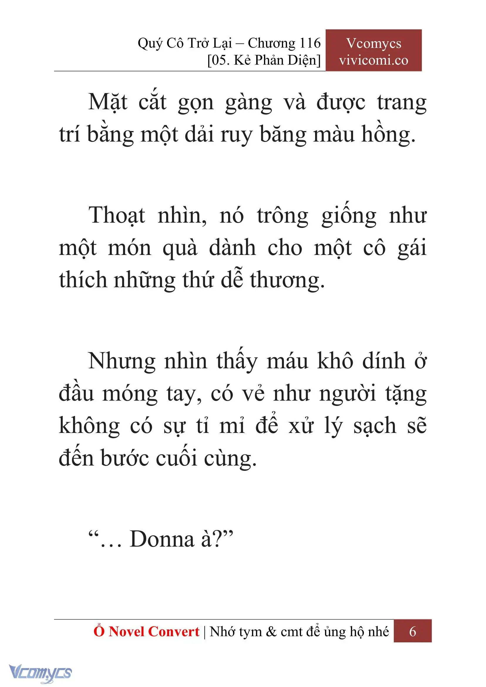 [Novel] Quý Cô Trở Lại Chapter 116 - Trang 9