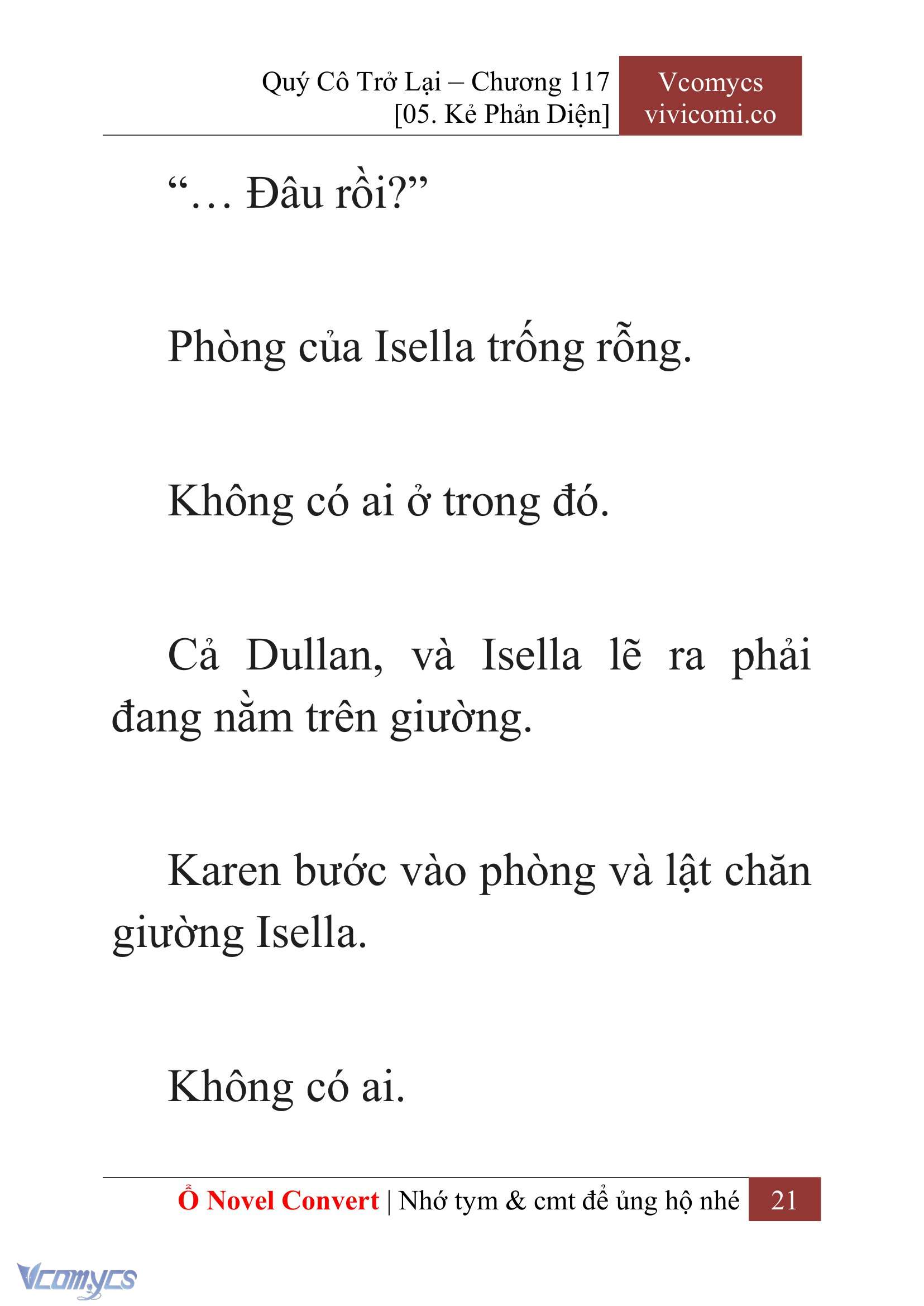 [Novel] Quý Cô Trở Lại Chapter 117 - Trang 24