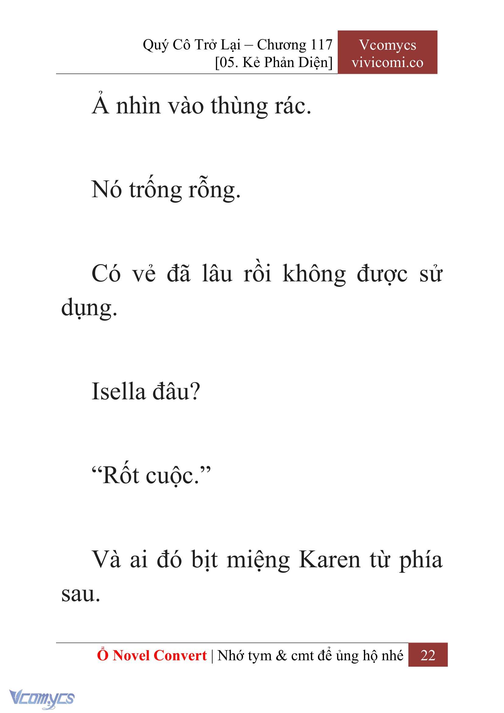 [Novel] Quý Cô Trở Lại Chapter 117 - Trang 25