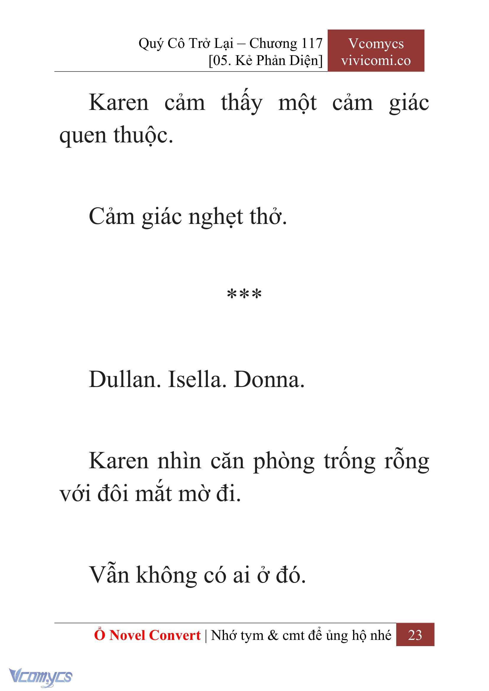 [Novel] Quý Cô Trở Lại Chapter 117 - Trang 26