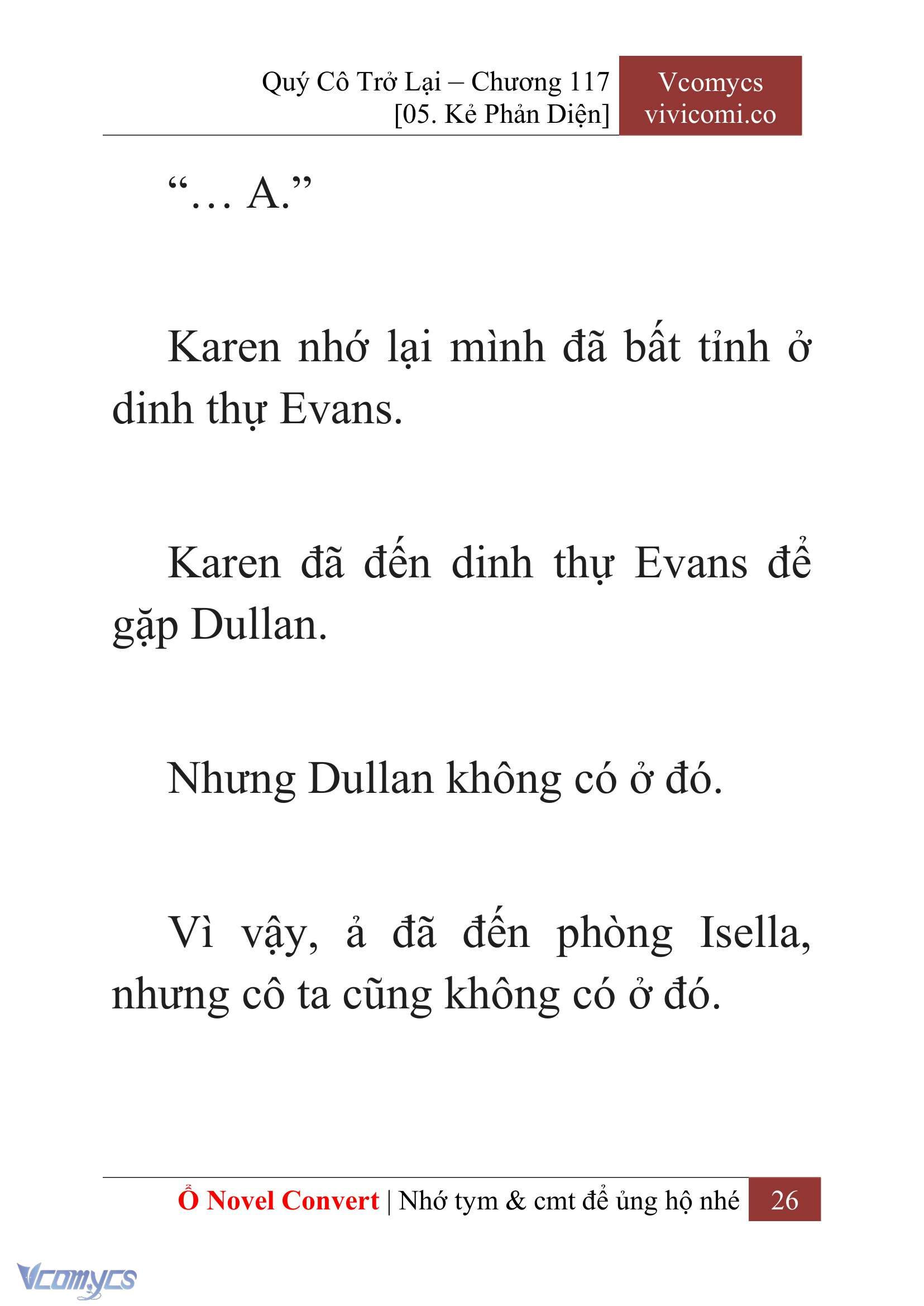 [Novel] Quý Cô Trở Lại Chapter 117 - Trang 29