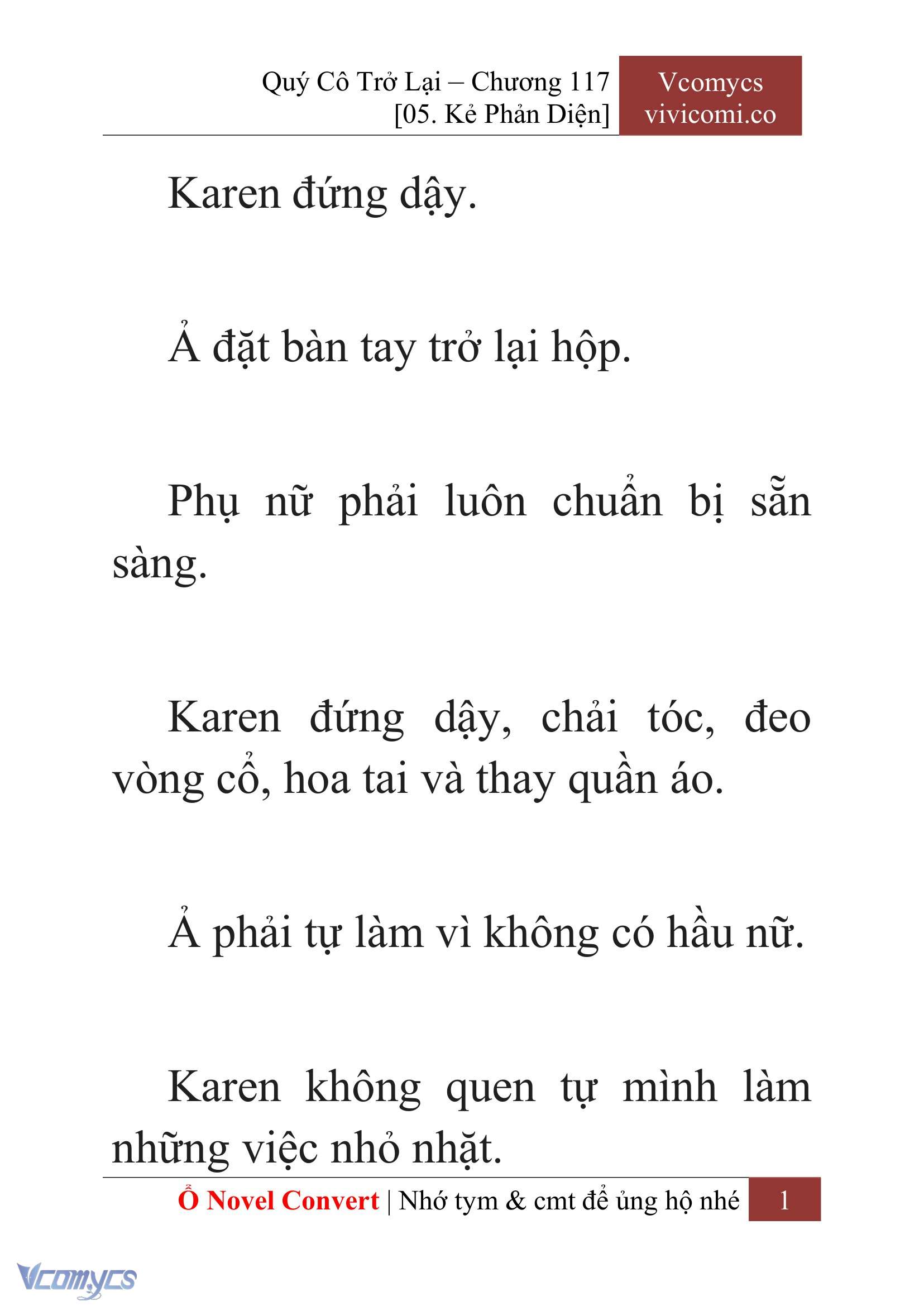 [Novel] Quý Cô Trở Lại Chapter 117 - Trang 4