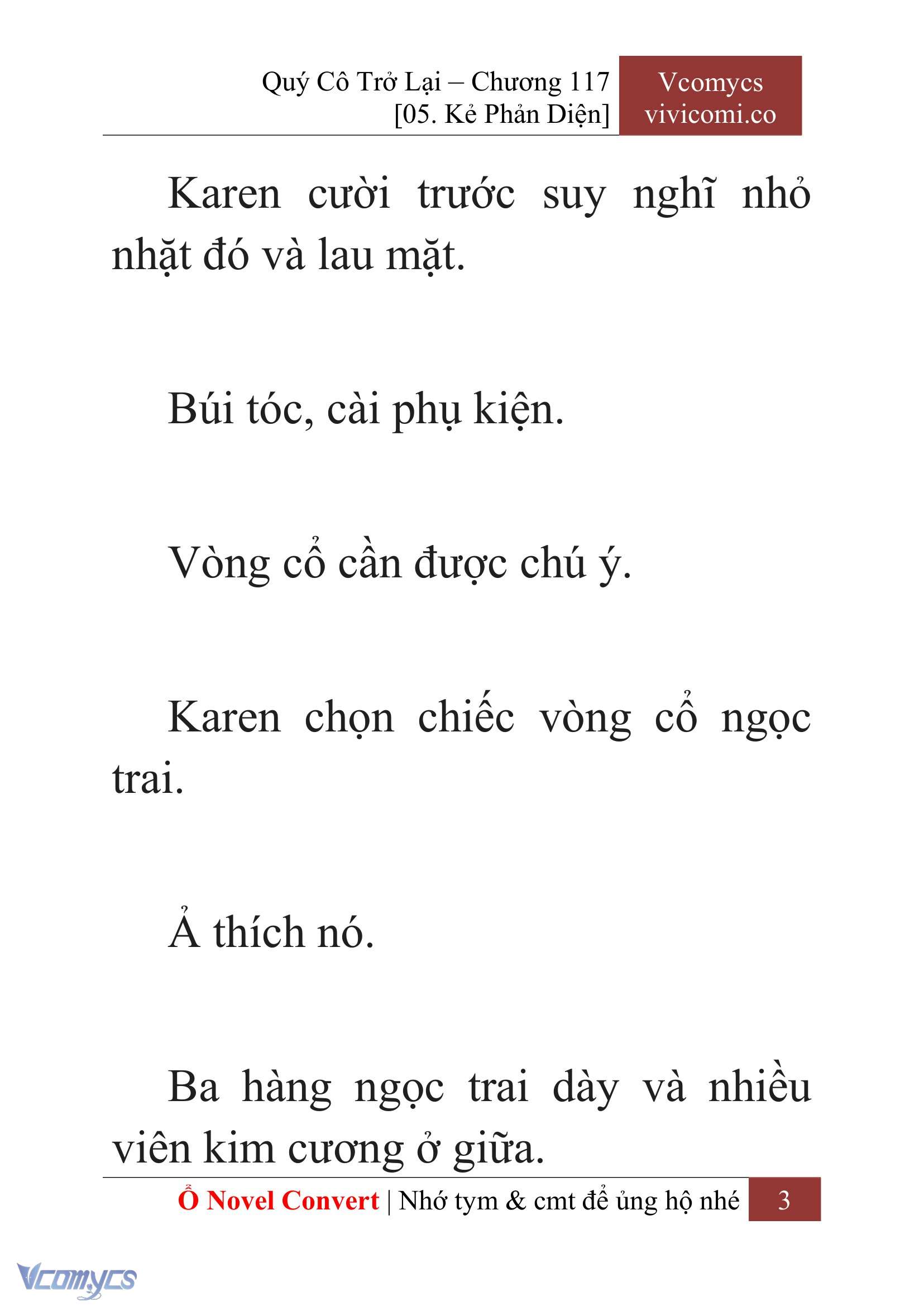 [Novel] Quý Cô Trở Lại Chapter 117 - Trang 6