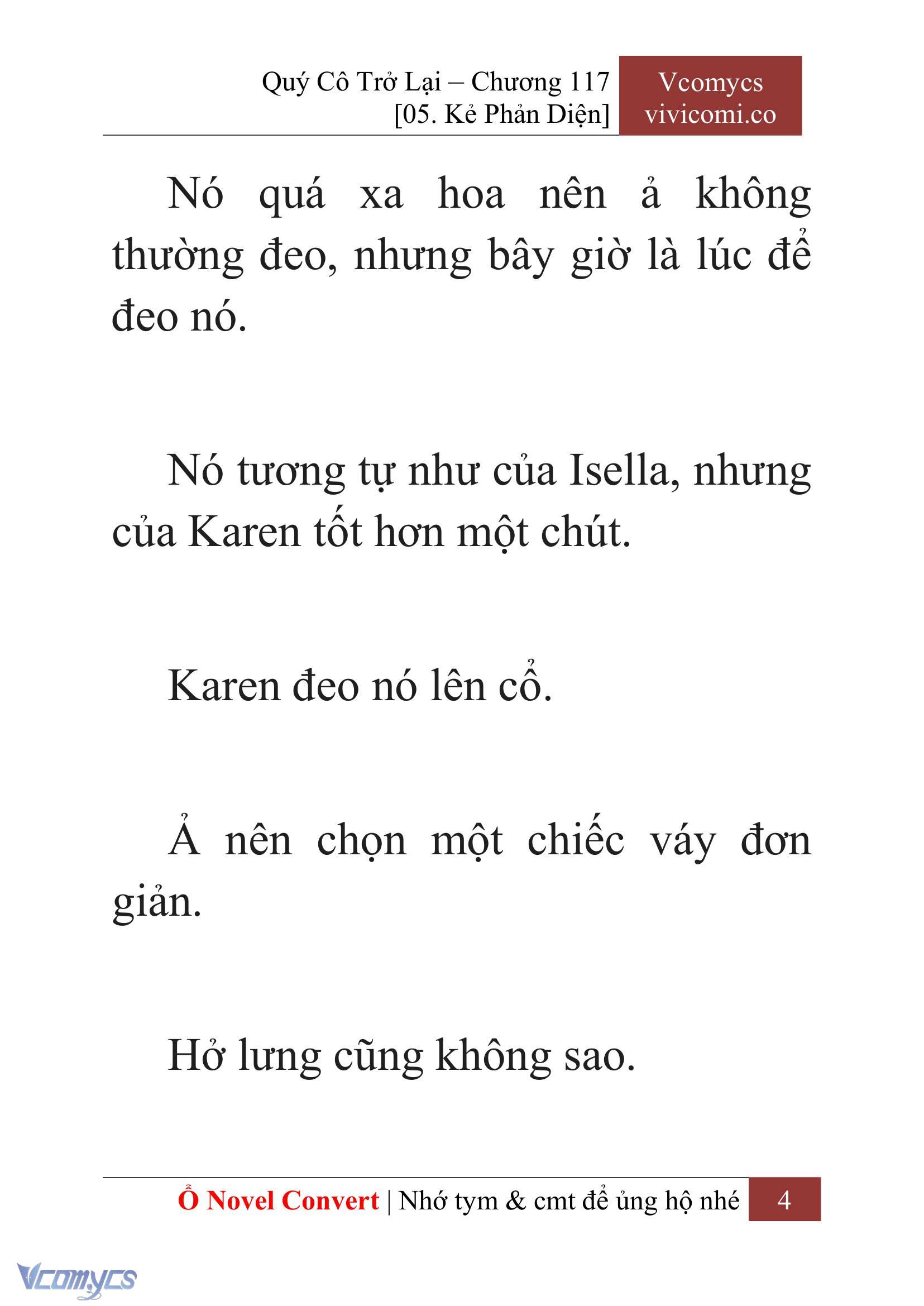 [Novel] Quý Cô Trở Lại Chapter 117 - Trang 7